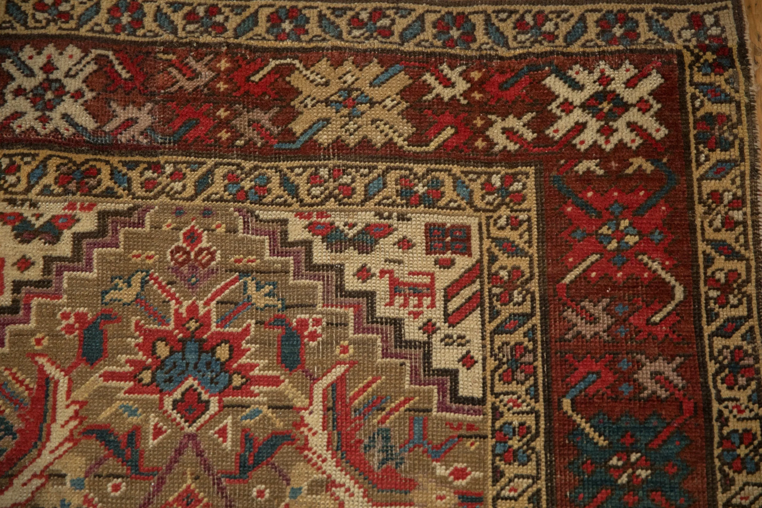 3x14.5 Antique Karabagh Rug Runner - Image 3