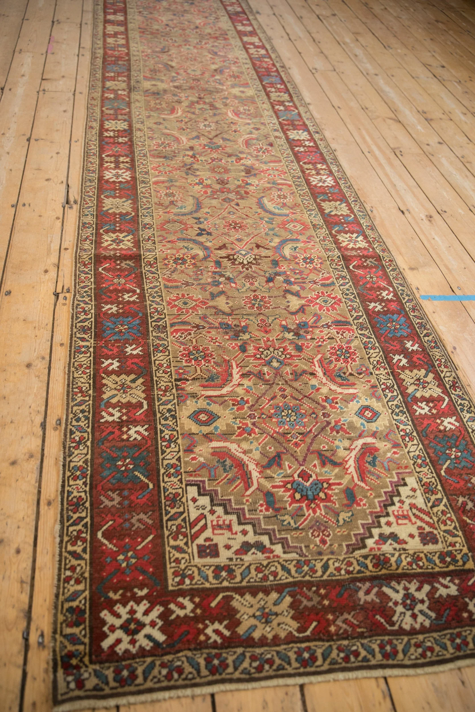 3x14.5 Antique Karabagh Rug Runner - Image 4