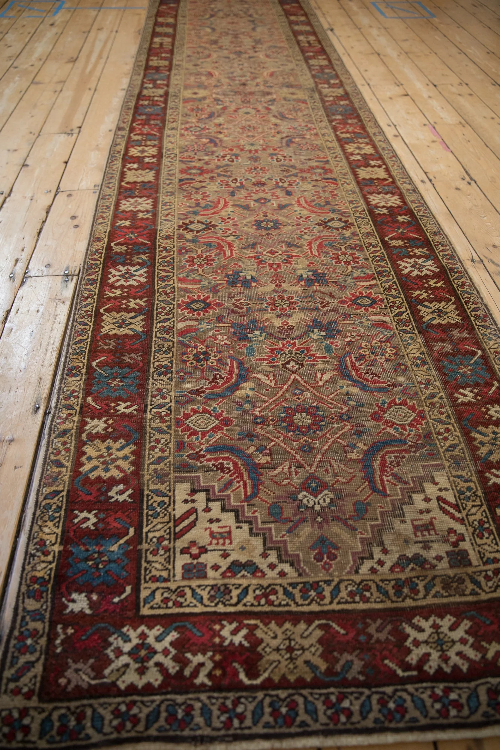 3x14.5 Antique Karabagh Rug Runner - Image 6