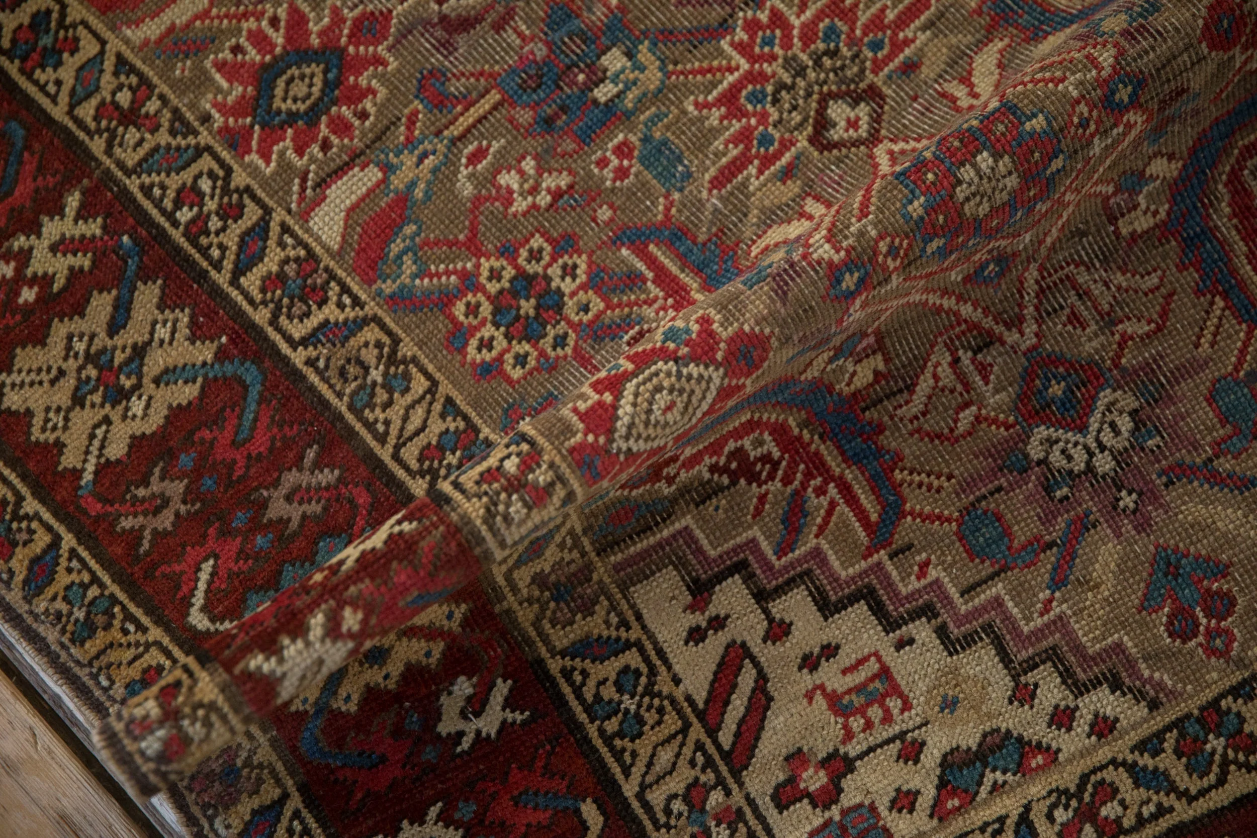 3x14.5 Antique Karabagh Rug Runner - Image 7