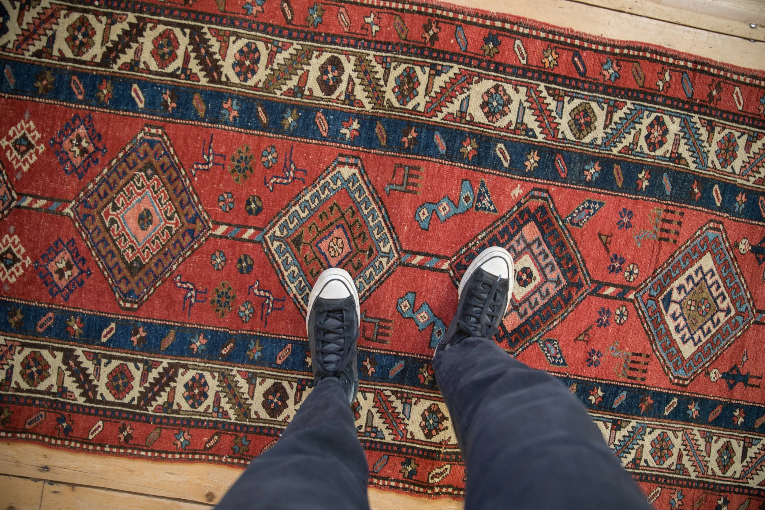 3x14.5 Antique Northwest Persian Rug Runner - Image 2
