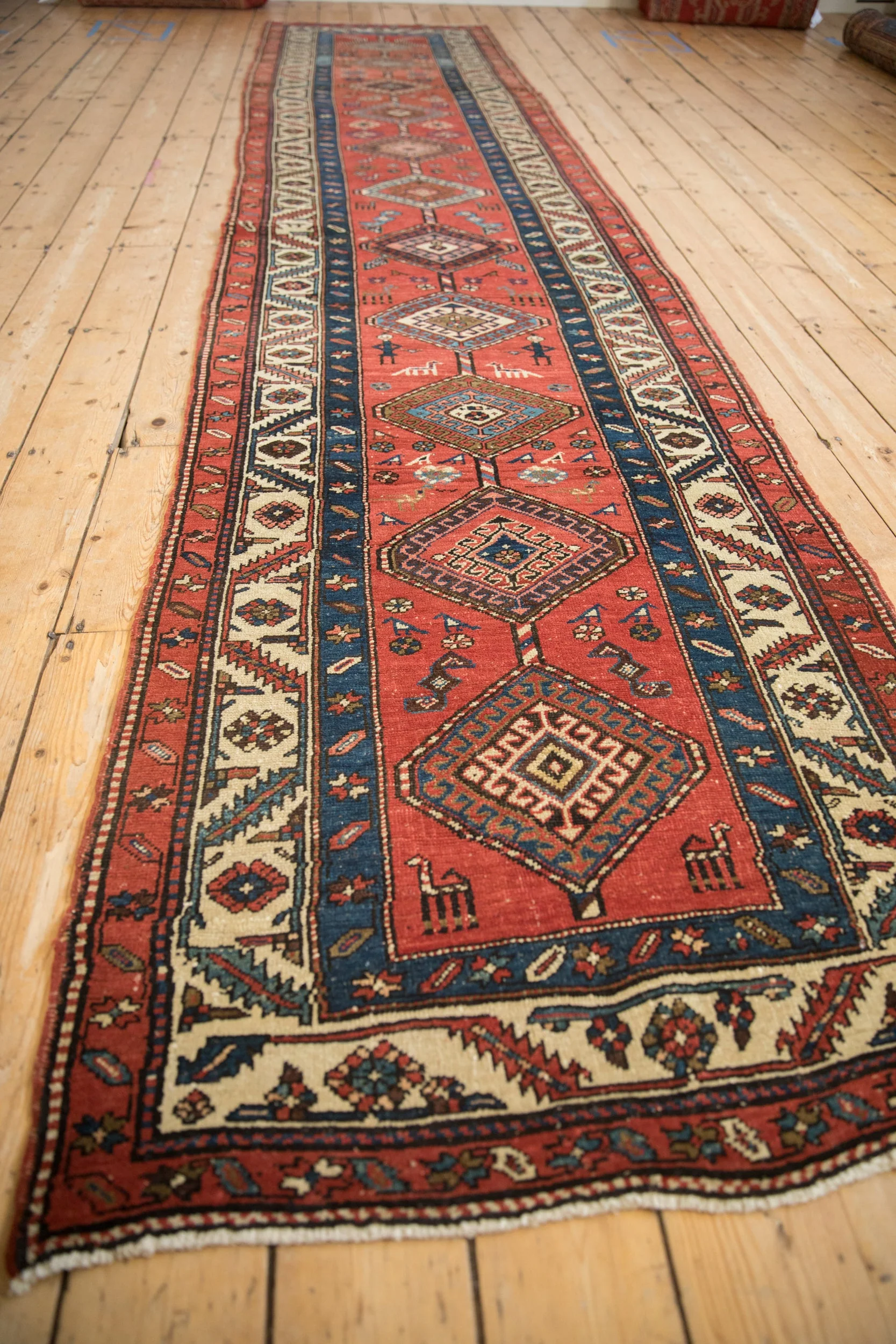 3x14.5 Antique Northwest Persian Rug Runner - Image 5