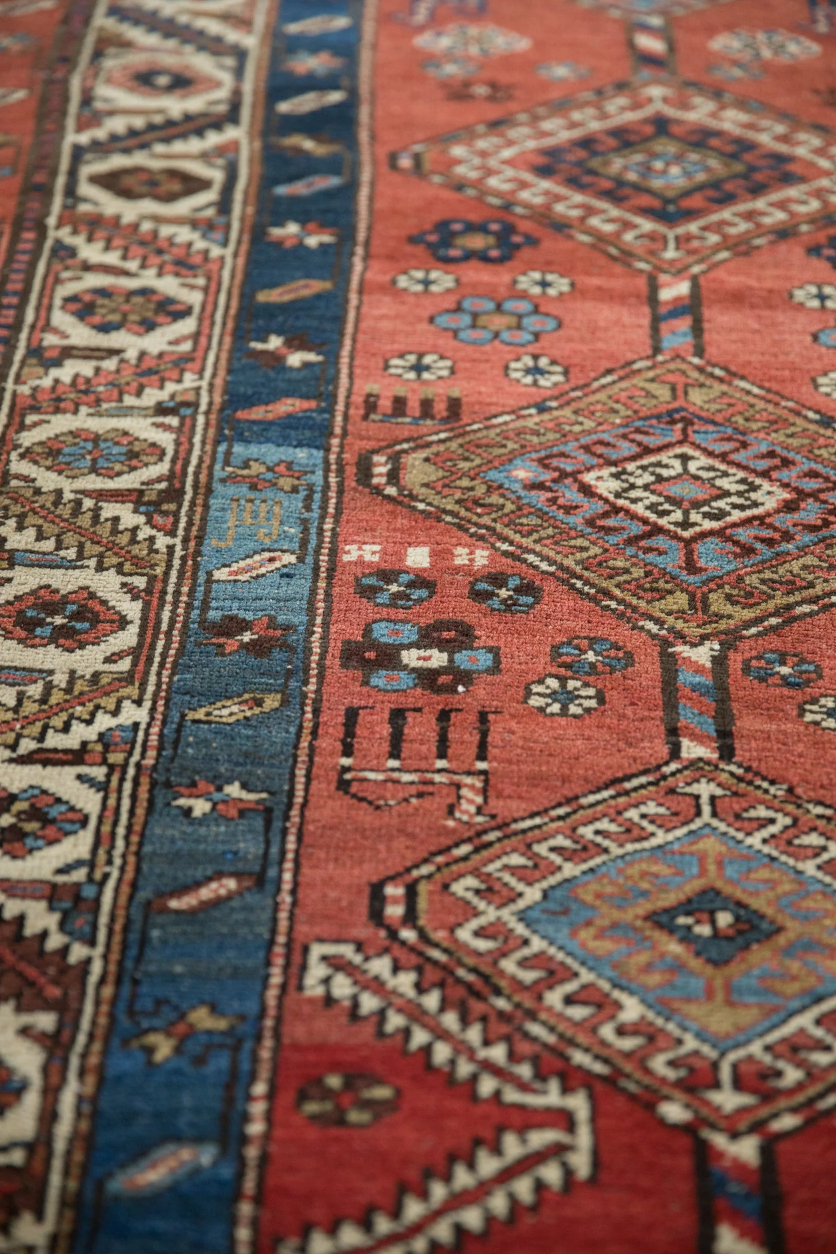 3x14.5 Antique Northwest Persian Rug Runner - Image 8