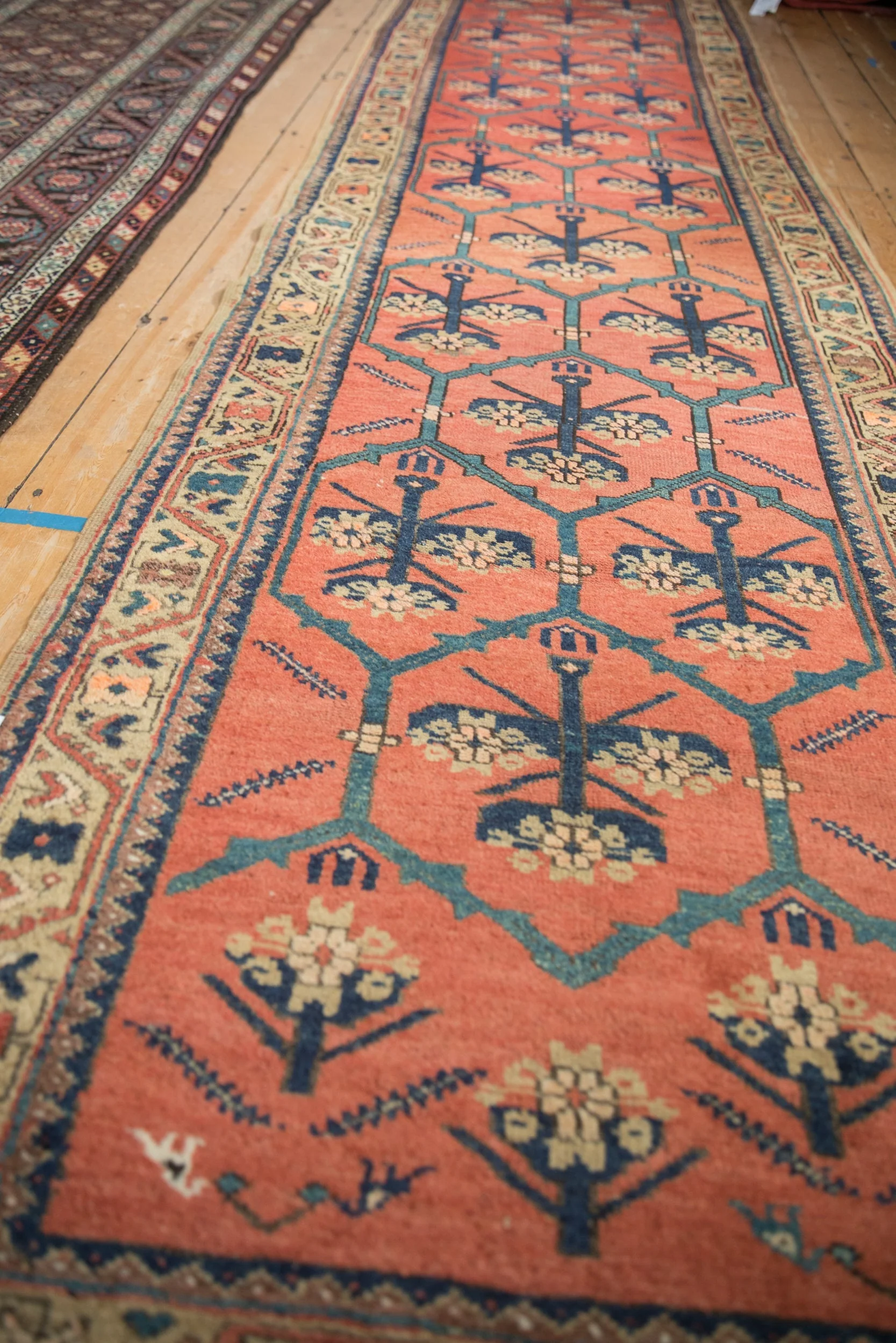 3x14.5 Antique Northwest Persian Rug Runner - Image 5