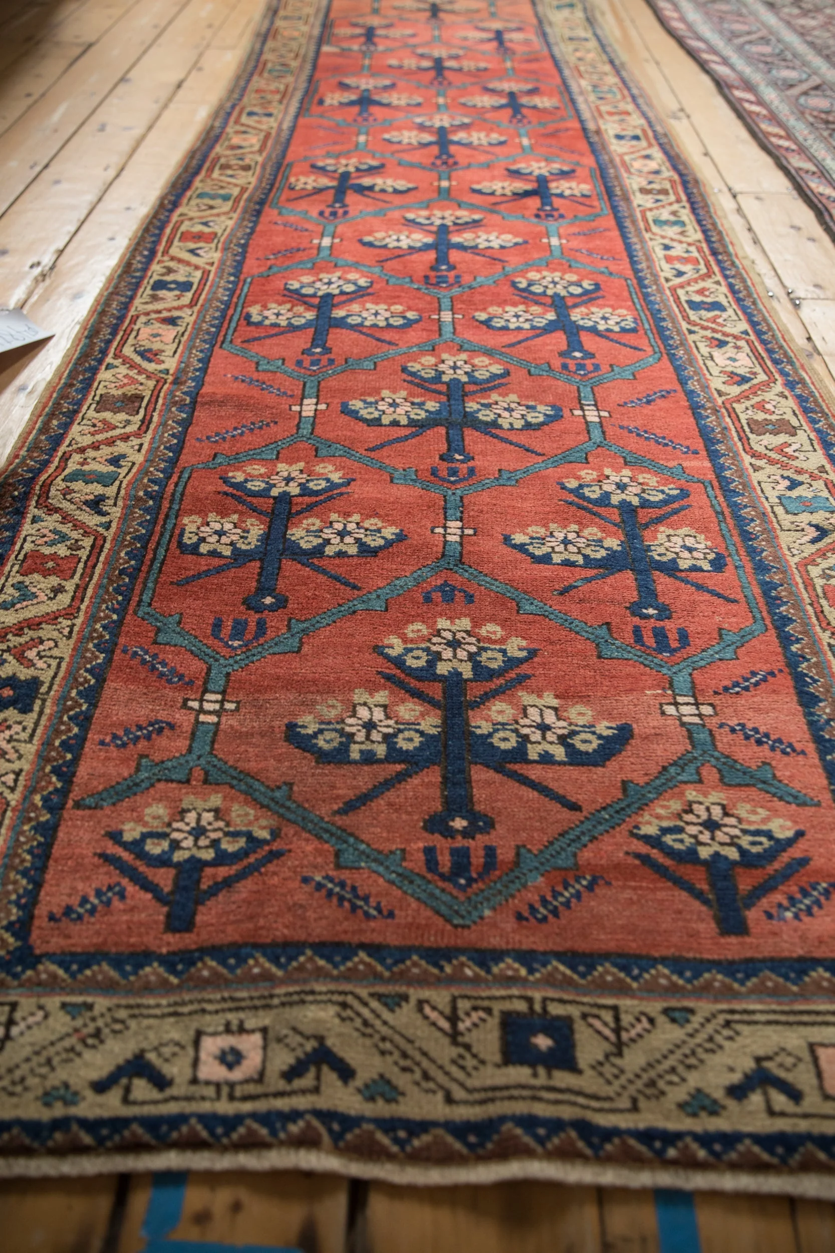 3x14.5 Antique Northwest Persian Rug Runner - Image 7