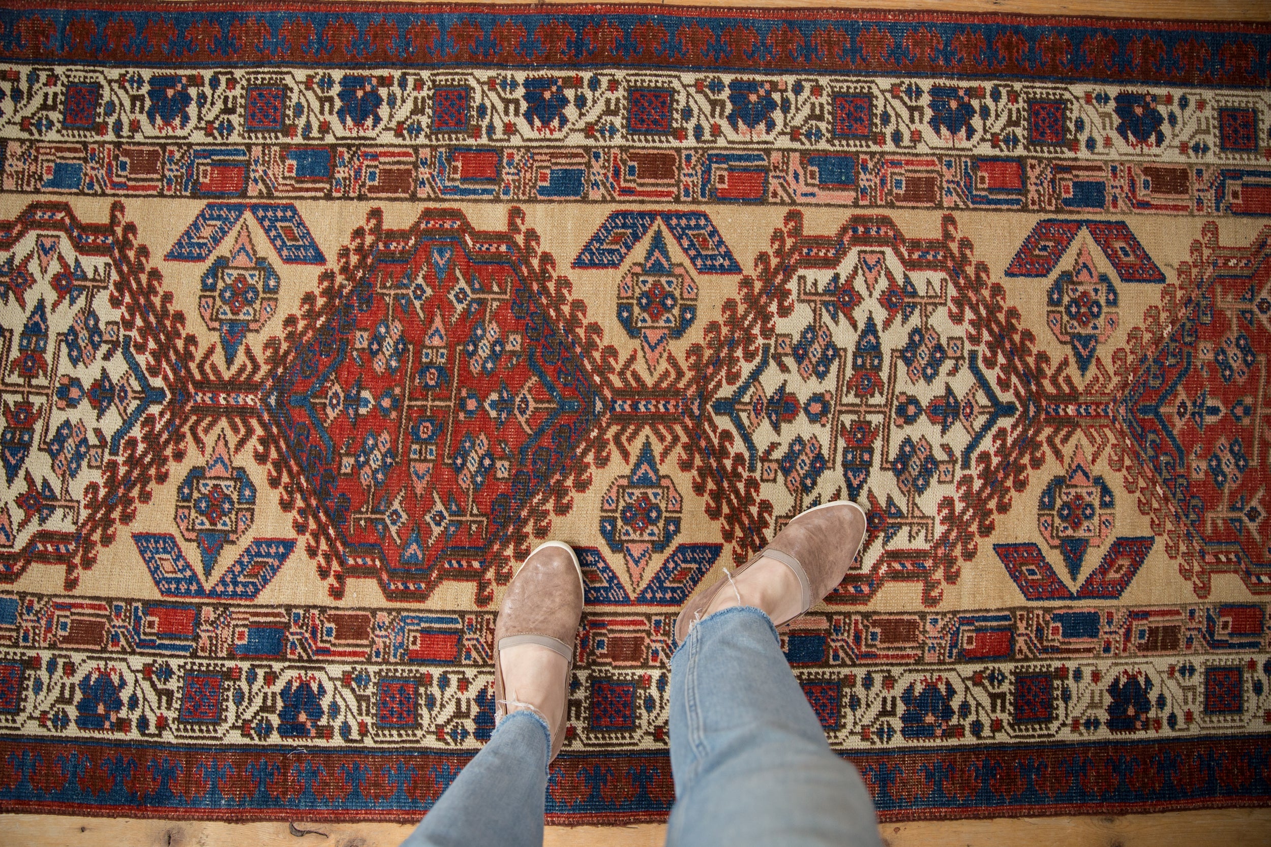 3x14.5 Antique Serab Rug Runner - Image 2