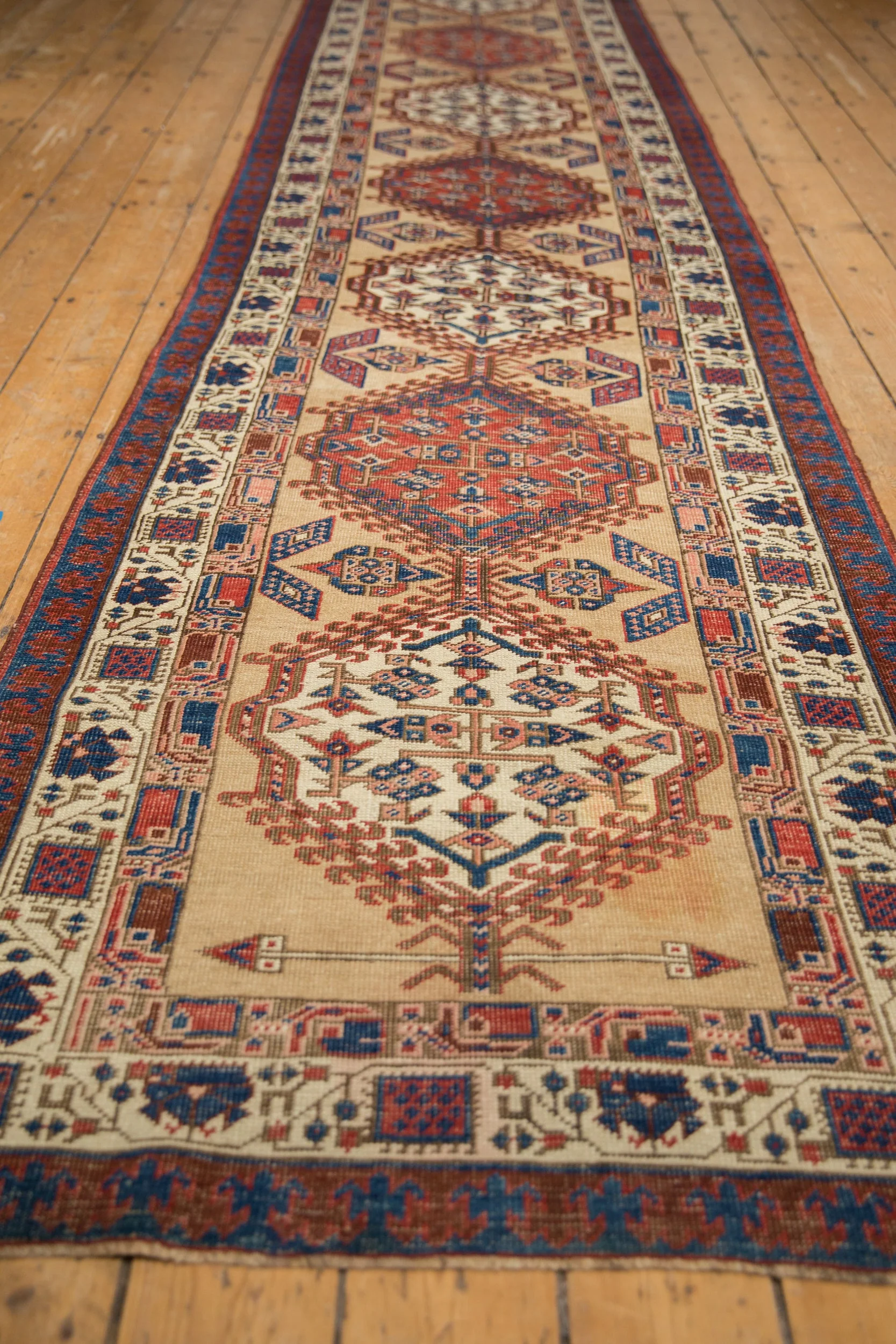3x14.5 Antique Serab Rug Runner - Image 9