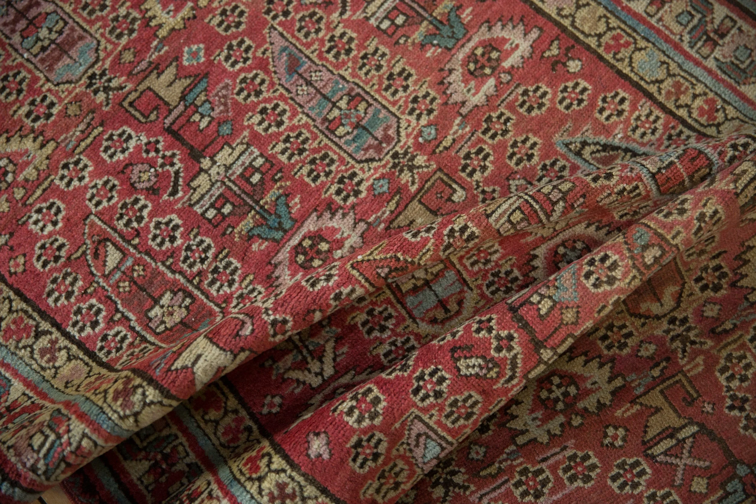 3x14.5 Vintage Distressed Fragment Malayer Rug Runner - Image 9