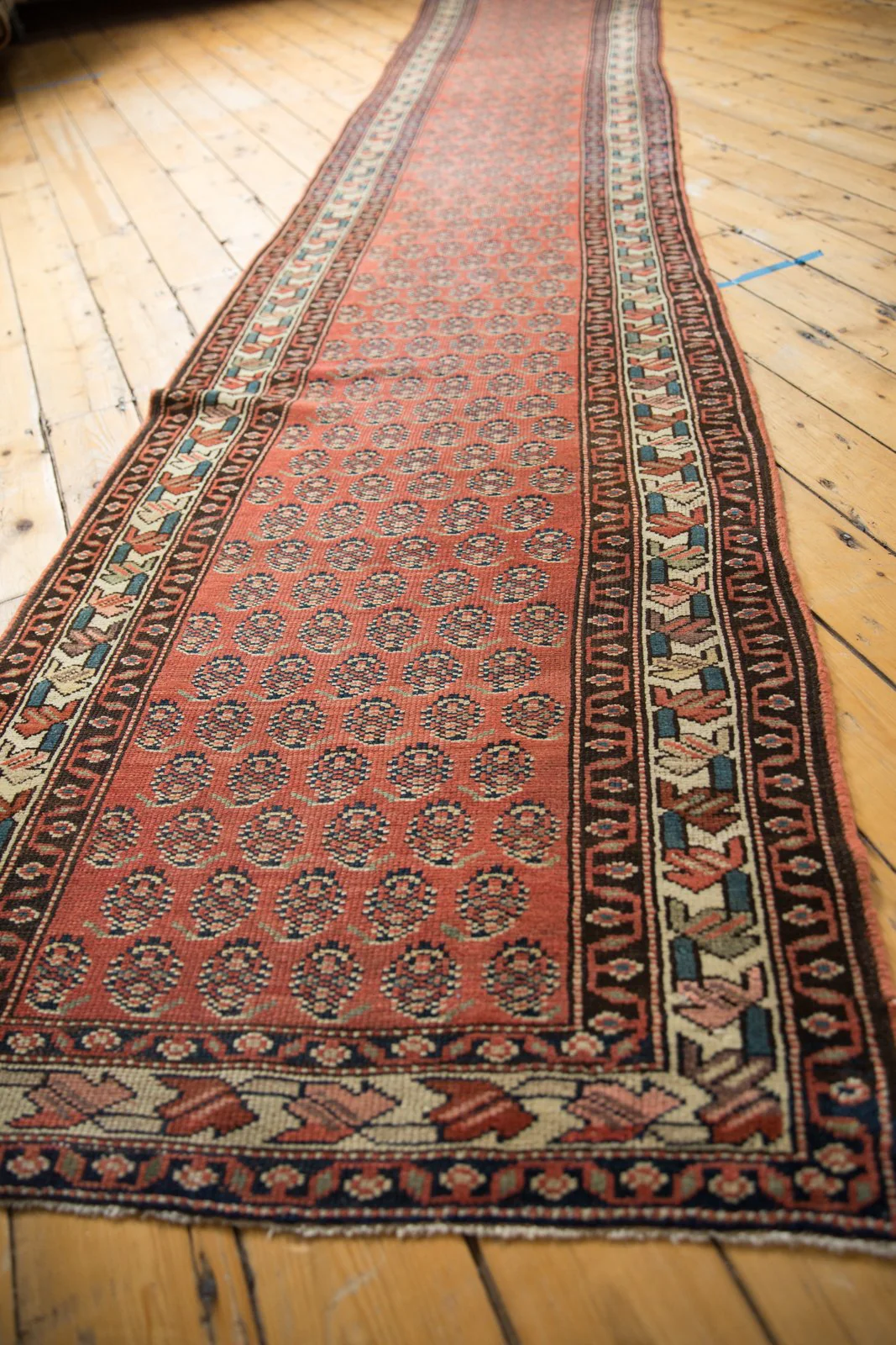 3x14.5 Vintage Mir Serbend Rug Runner - Image 5