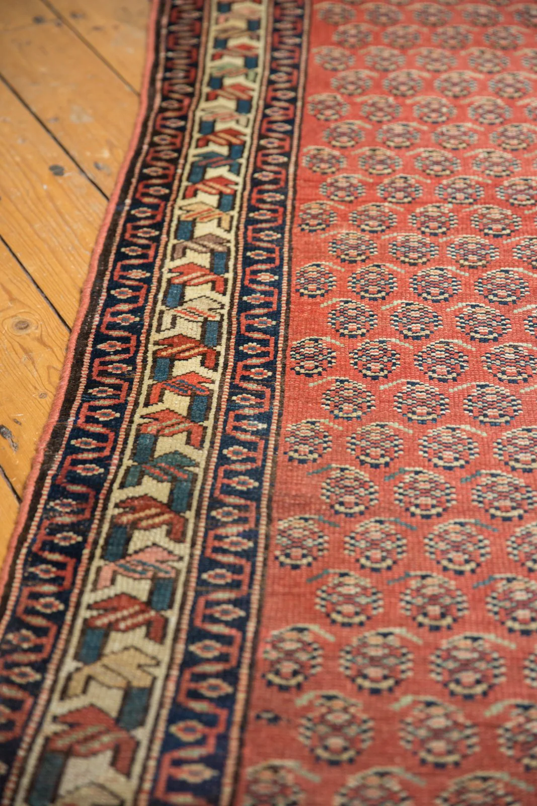 3x14.5 Vintage Mir Serbend Rug Runner - Image 9