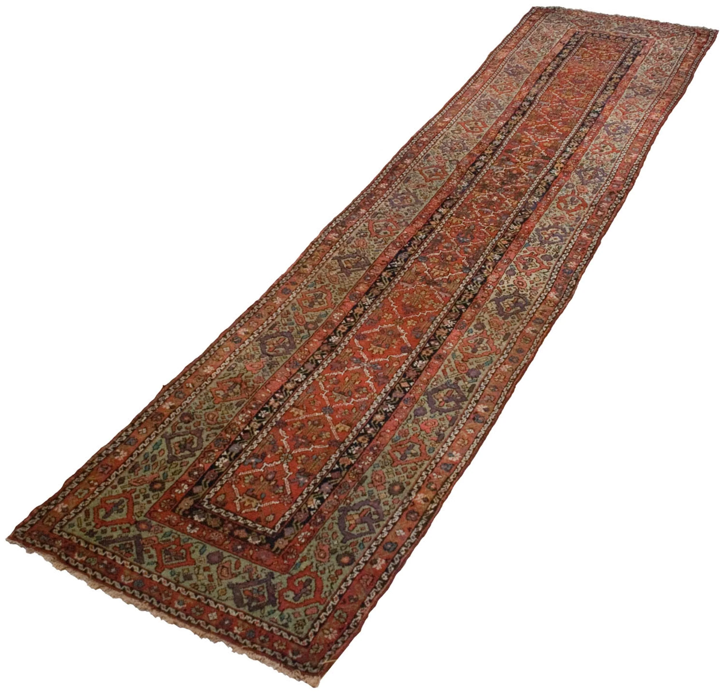 3x14 Antique Fereghan Rug Runner - Image 2