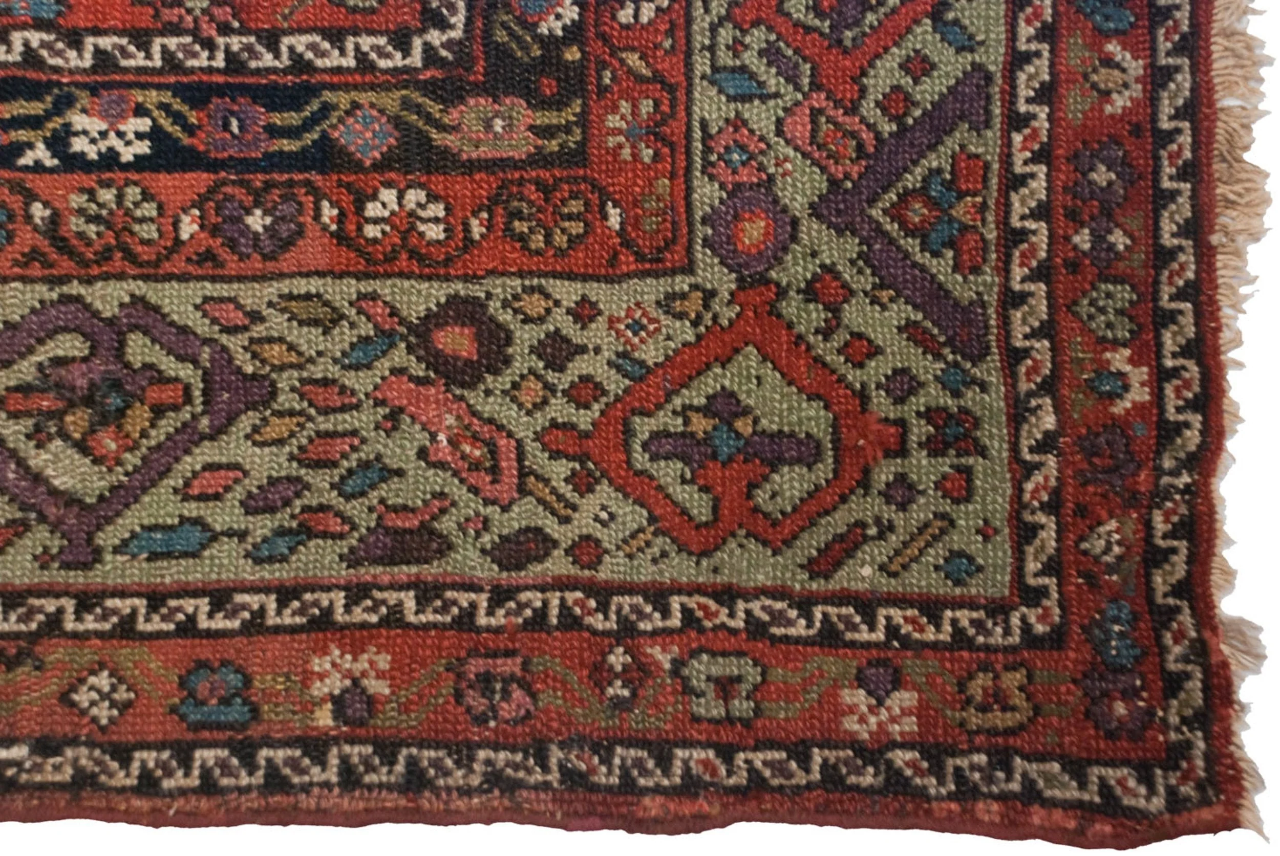 3x14 Antique Fereghan Rug Runner - Image 6