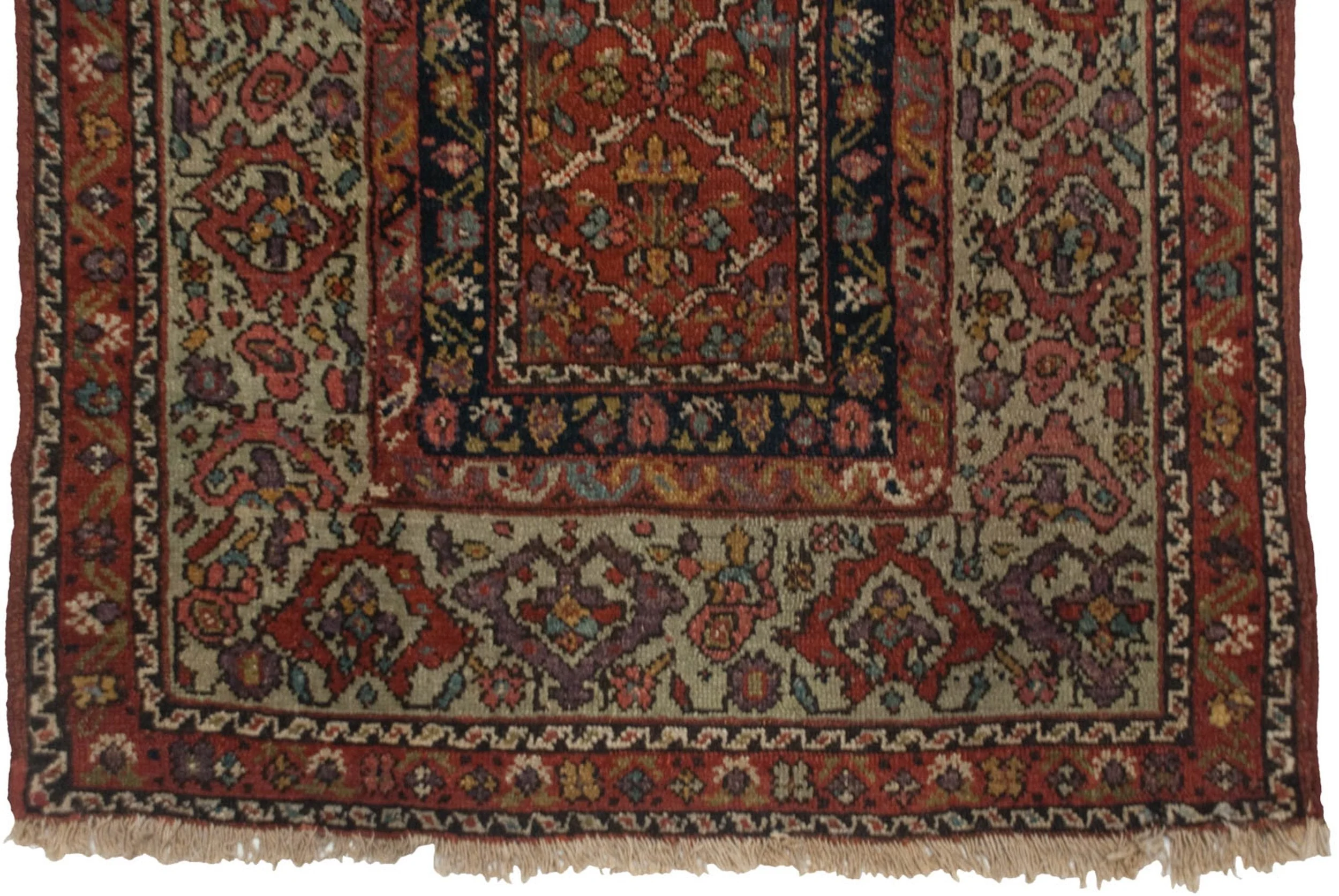 3x14 Antique Fereghan Rug Runner - Image 7