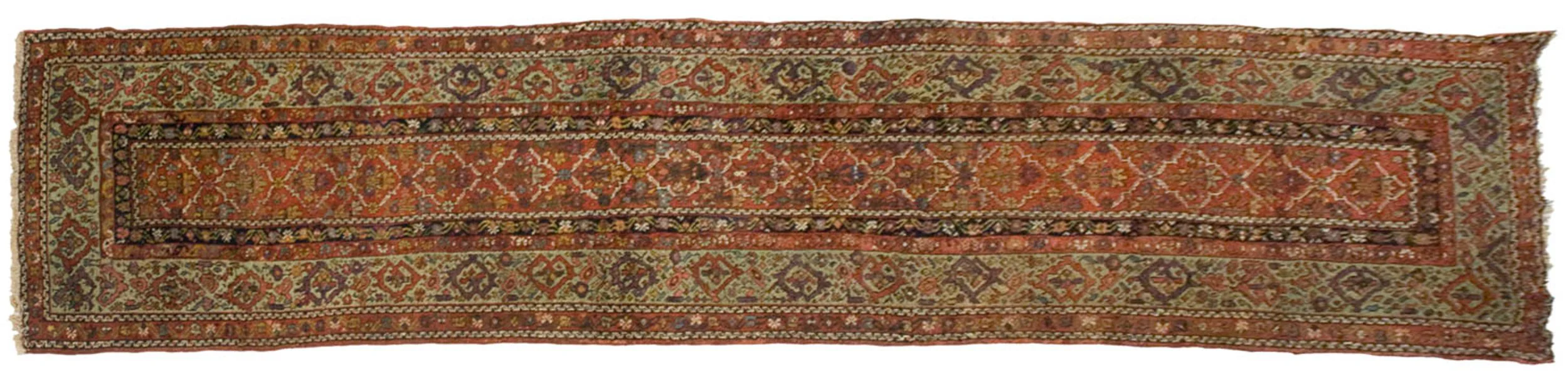 3x14 Antique Fereghan Rug Runner - Image 8