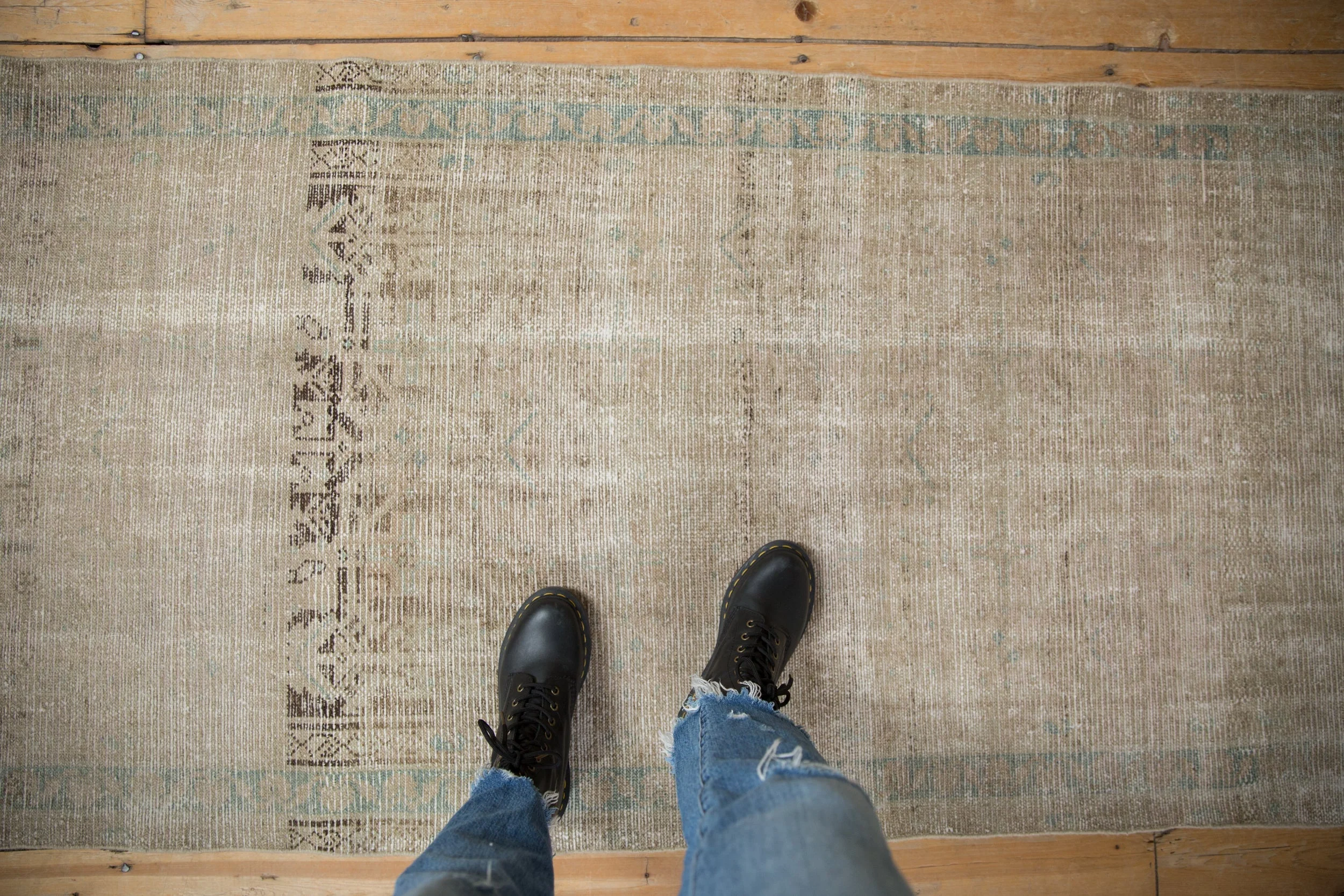 3x14 Vintage Fine Distressed Hamadan Rug Runner - Image 2