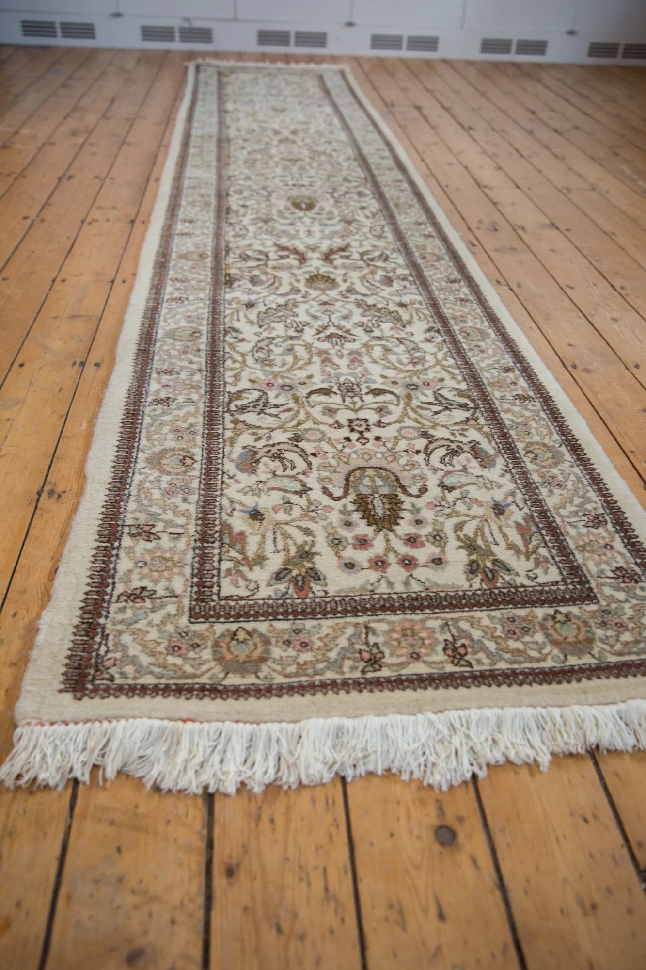 3x14 Vintage Tabriz Rug Runner - Image 3