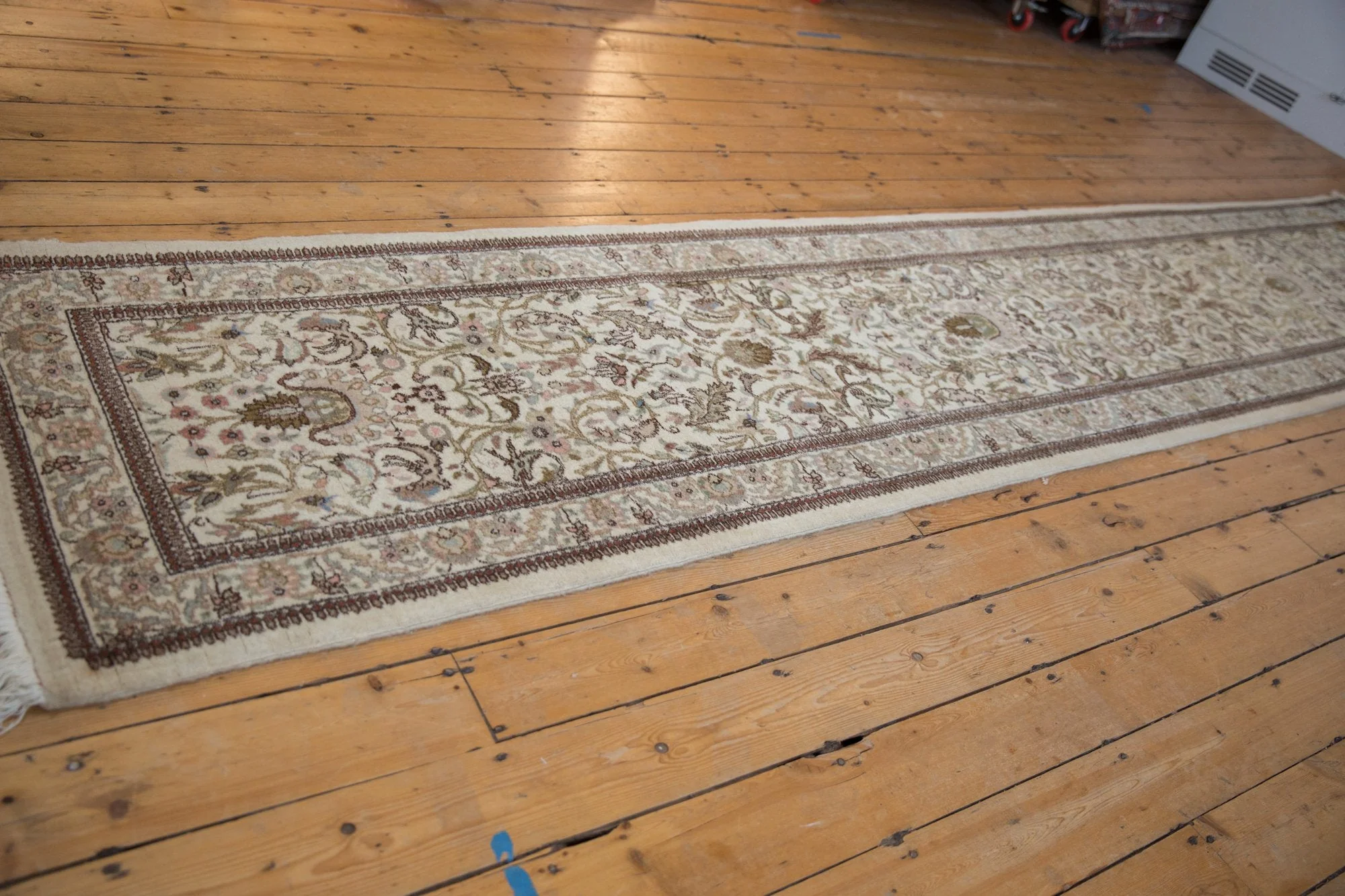 3x14 Vintage Tabriz Rug Runner - Image 5