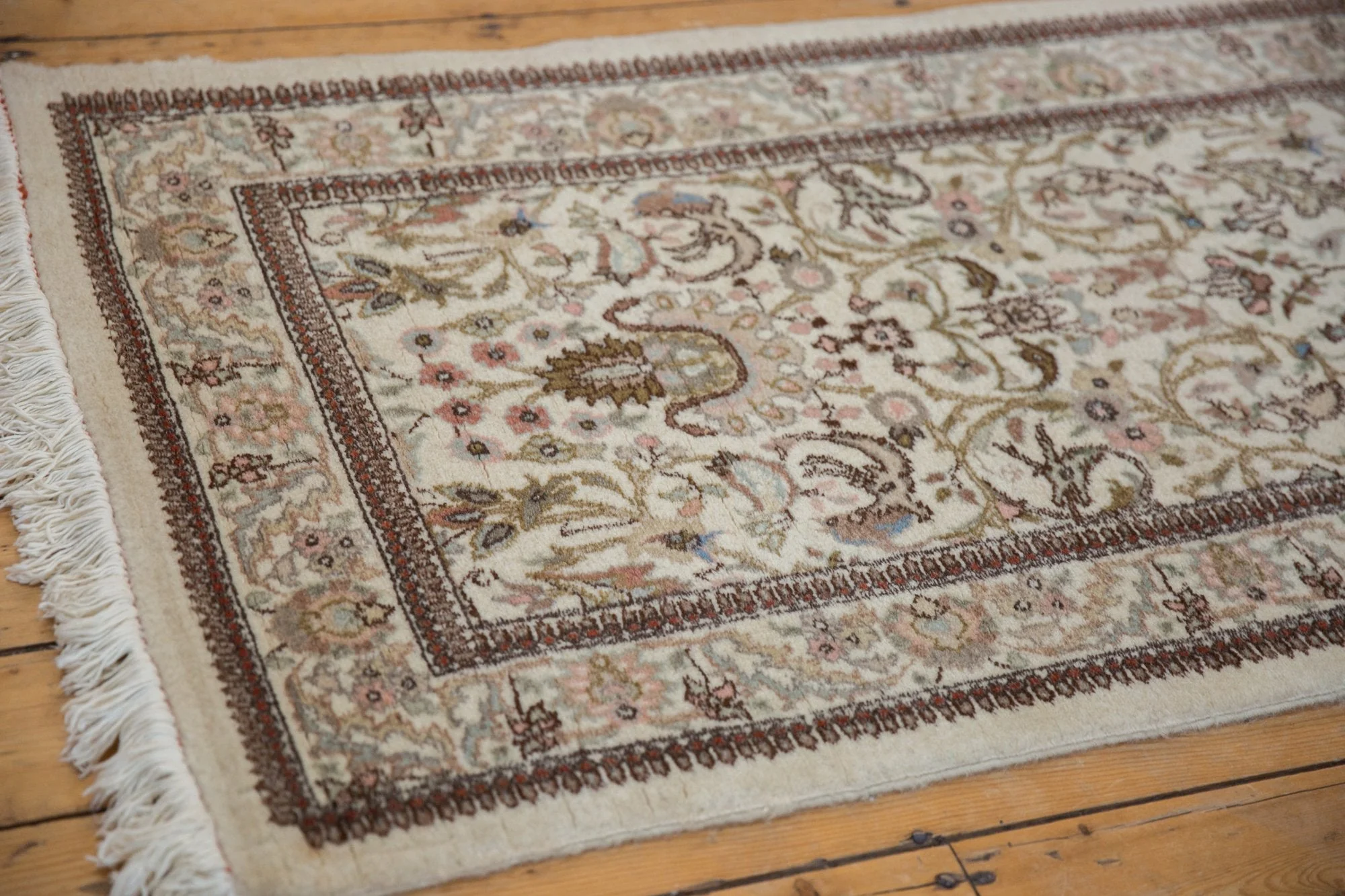 3x14 Vintage Tabriz Rug Runner - Image 6