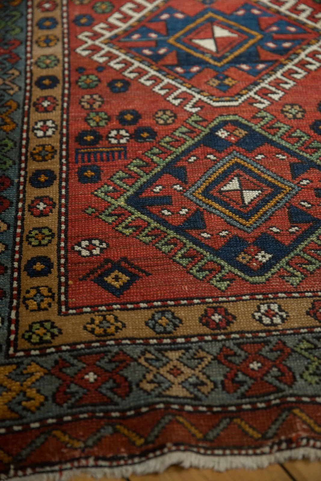 3x15 Vintage Karaja Rug Runner - Image 10