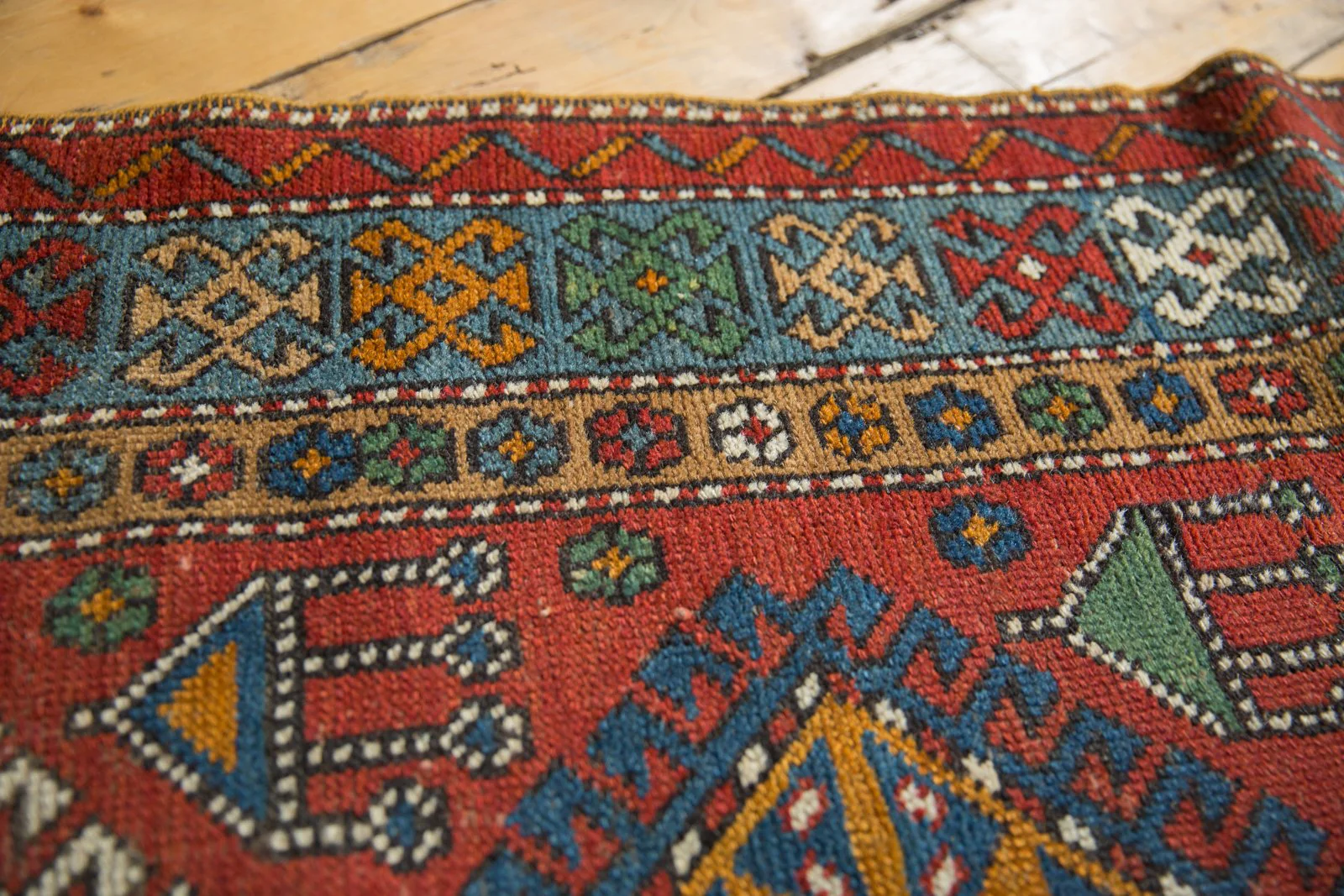 3x15 Vintage Karaja Rug Runner - Image 4