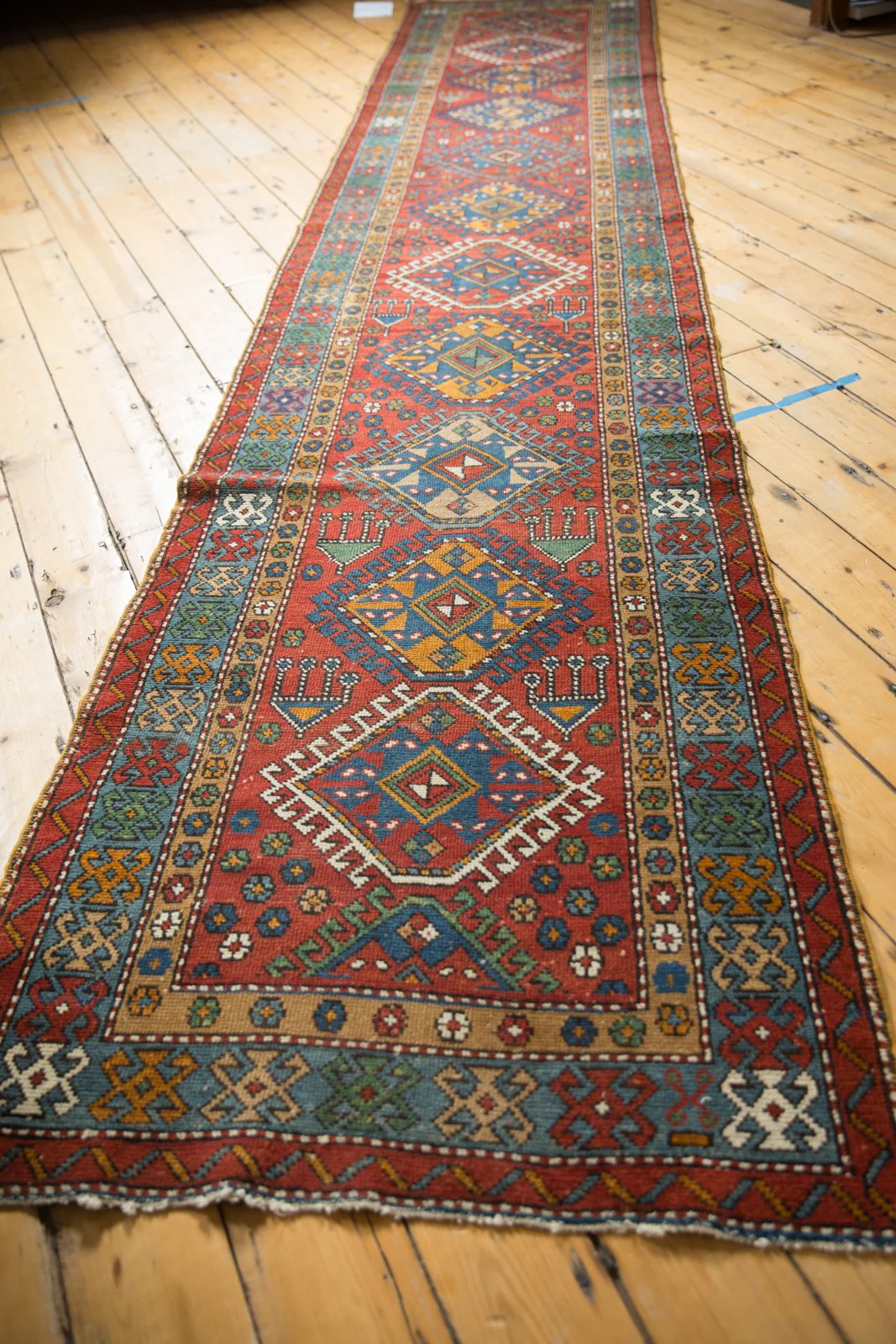 3x15 Vintage Karaja Rug Runner - Image 5