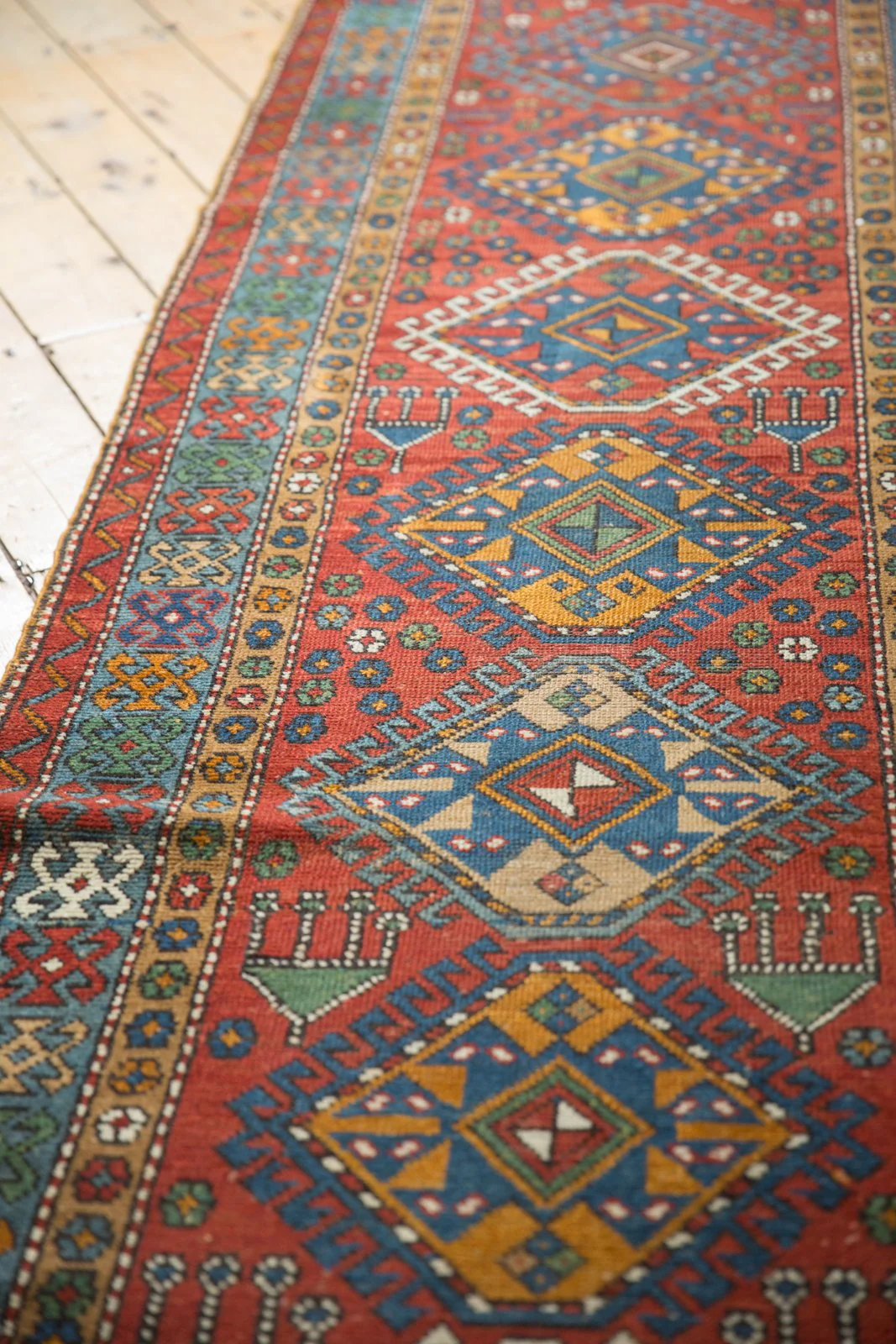 3x15 Vintage Karaja Rug Runner - Image 6