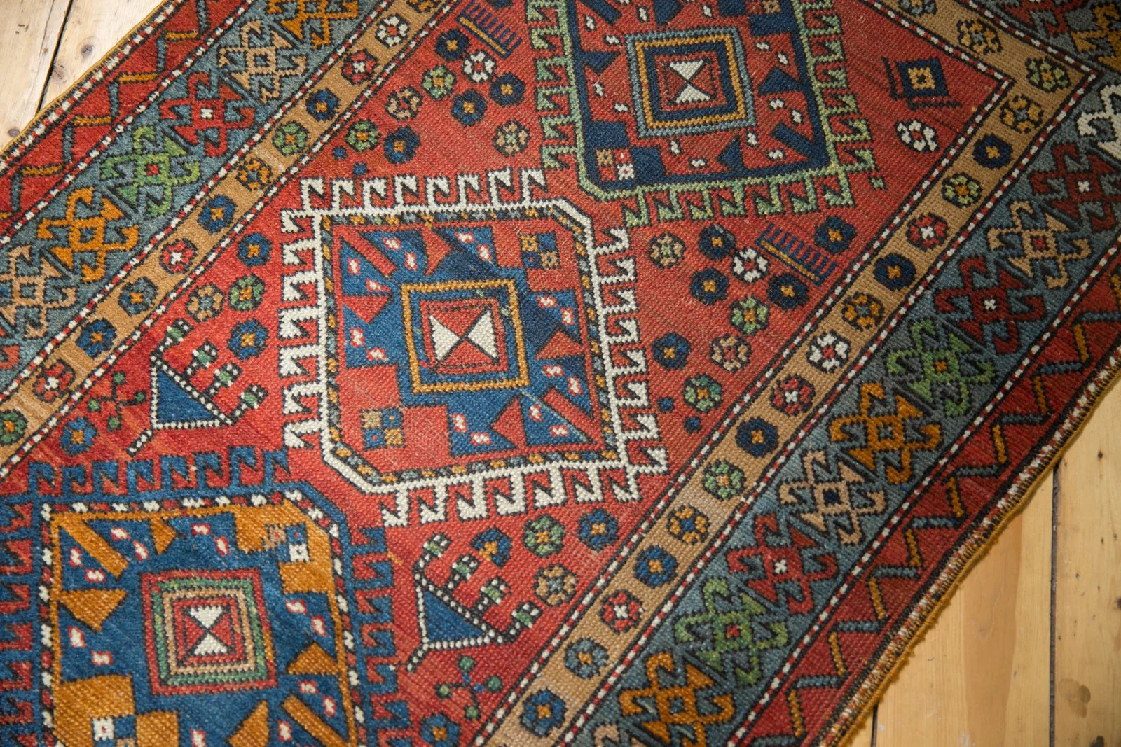 3x15 Vintage Karaja Rug Runner - Image 7