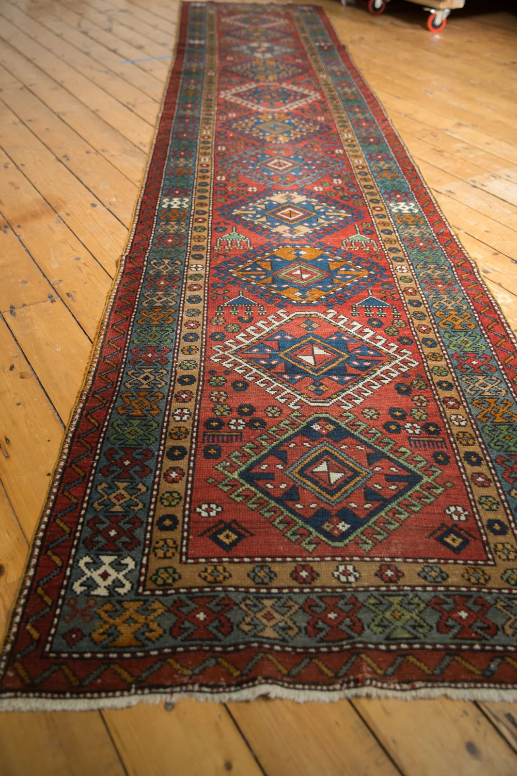 3x15 Vintage Karaja Rug Runner - Image 8