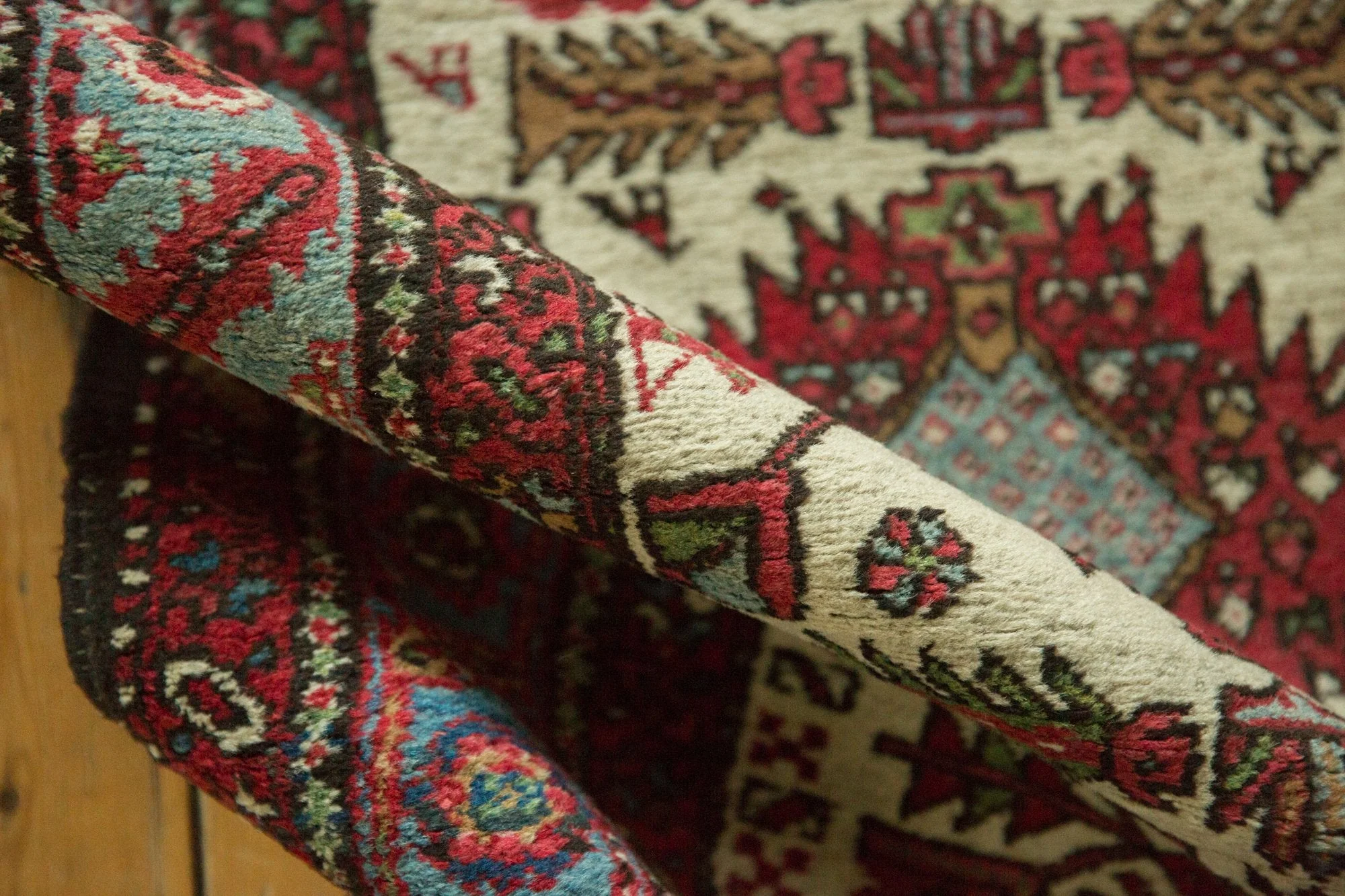 3x15 Vintage Karaja Rug Runner - Image 11