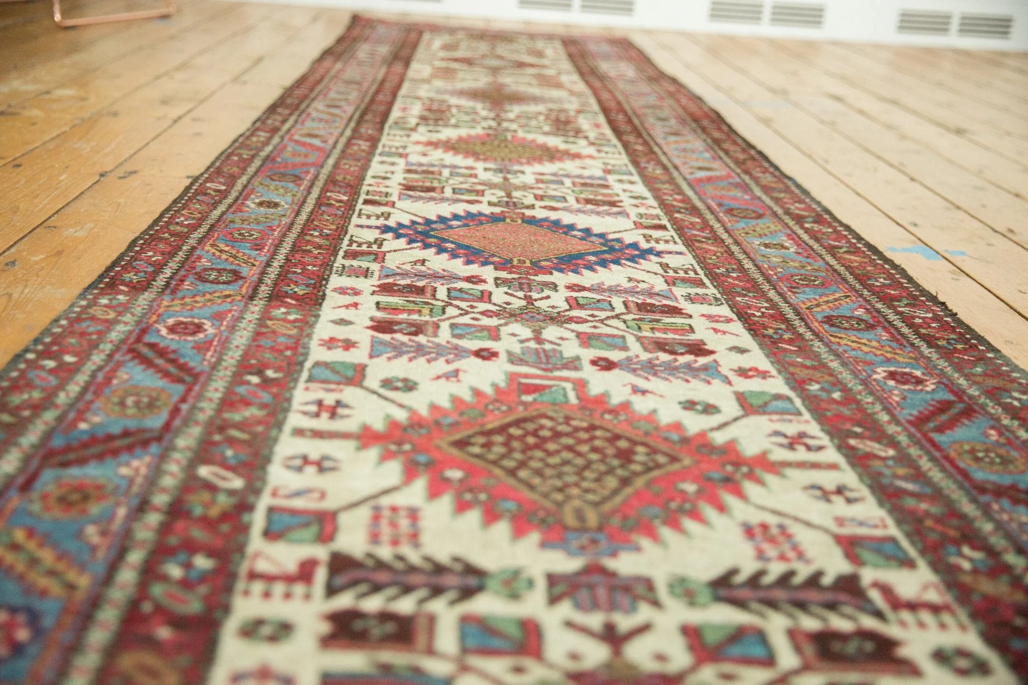 3x15 Vintage Karaja Rug Runner - Image 3