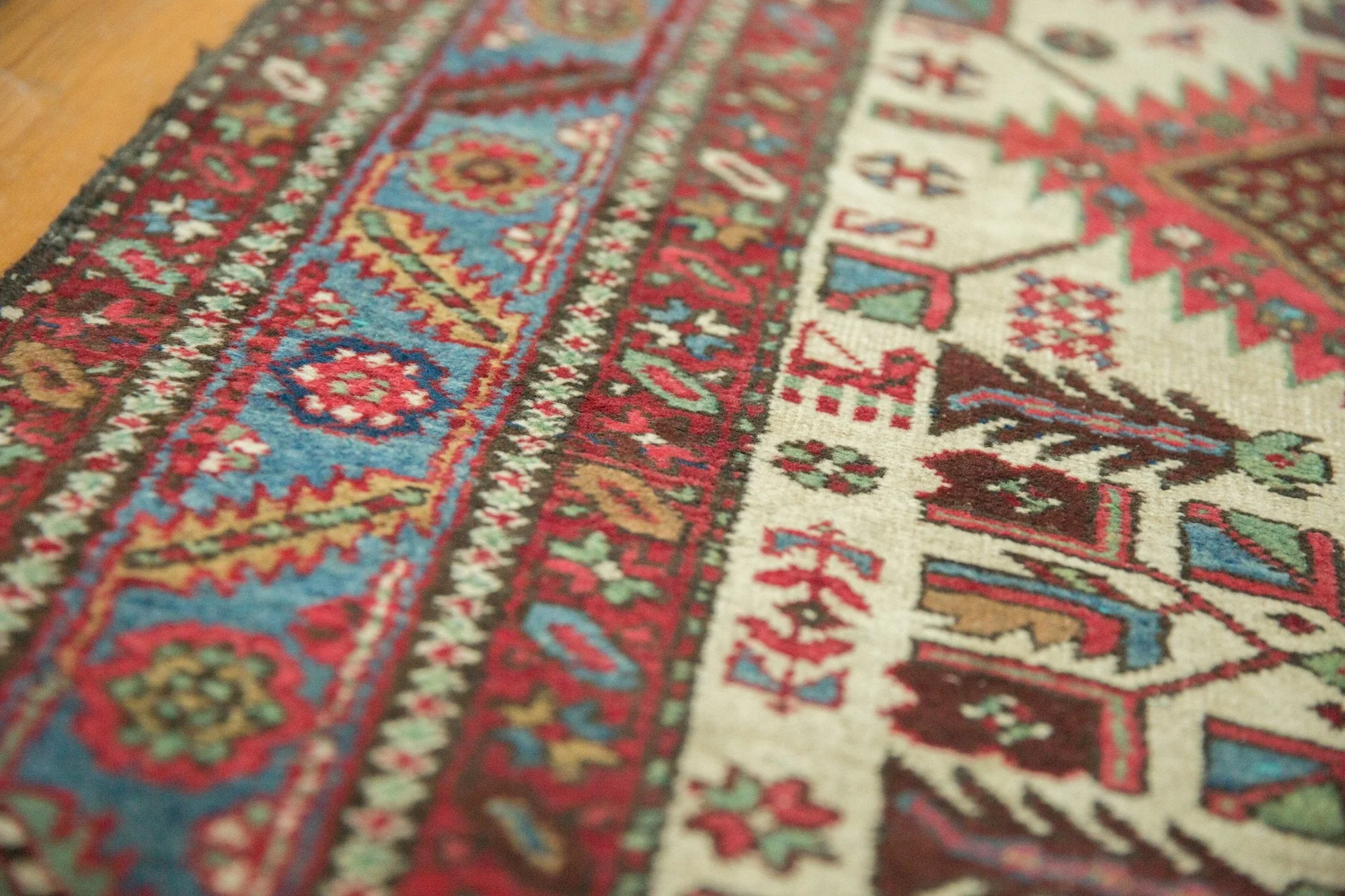 3x15 Vintage Karaja Rug Runner - Image 4