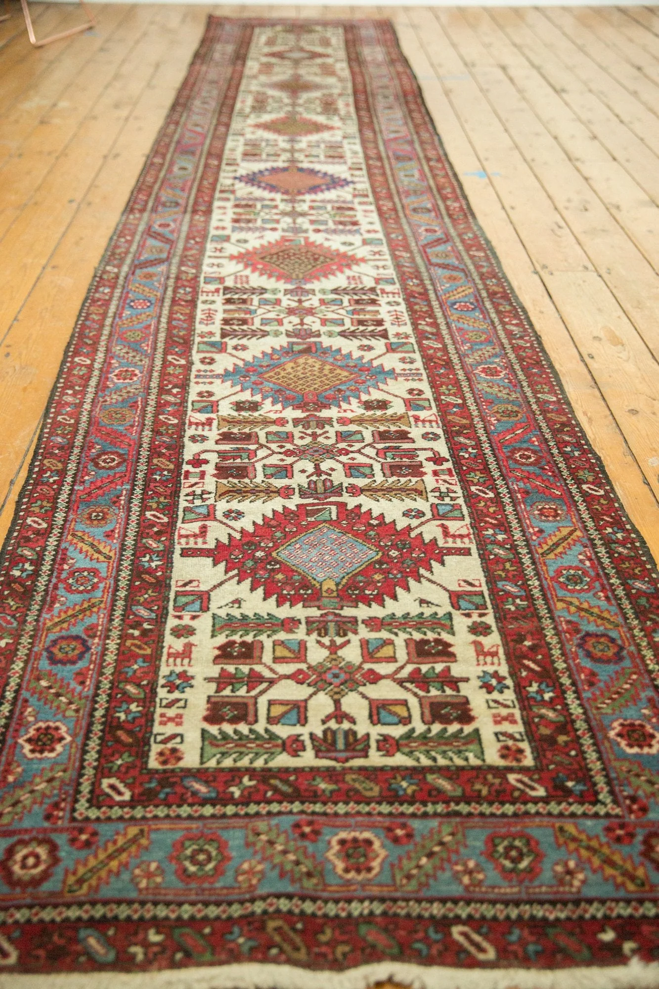 3x15 Vintage Karaja Rug Runner - Image 5