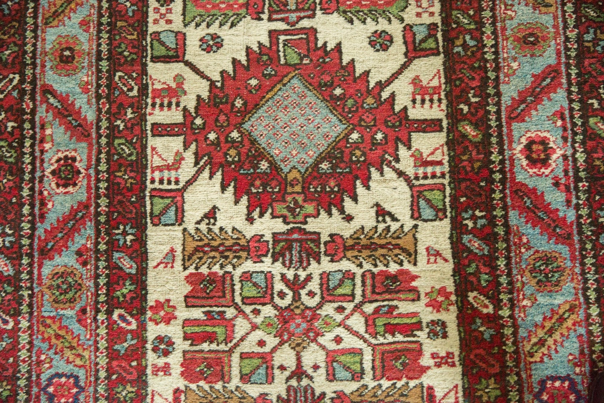 3x15 Vintage Karaja Rug Runner - Image 7