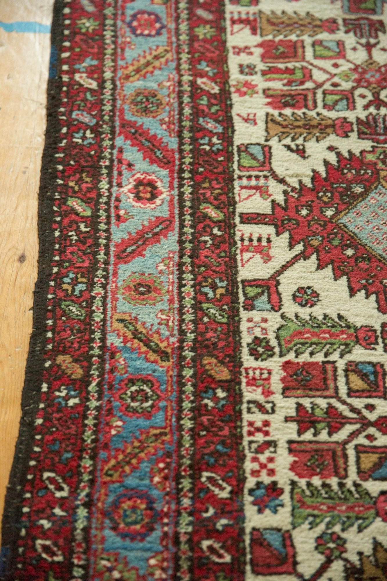 3x15 Vintage Karaja Rug Runner - Image 9