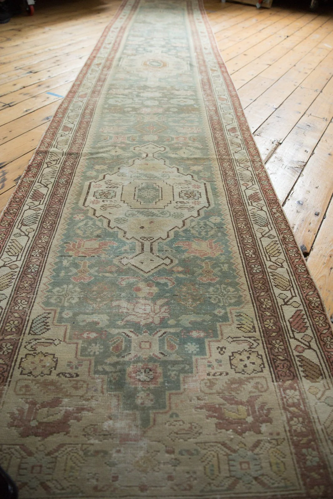 3x16.5 Vintage Distressed Malayer Rug Runner - Image 11