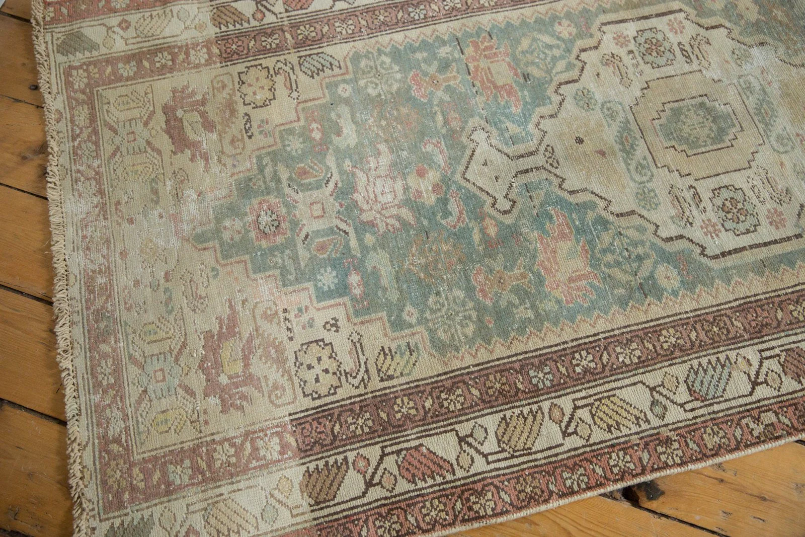 3x16.5 Vintage Distressed Malayer Rug Runner - Image 3