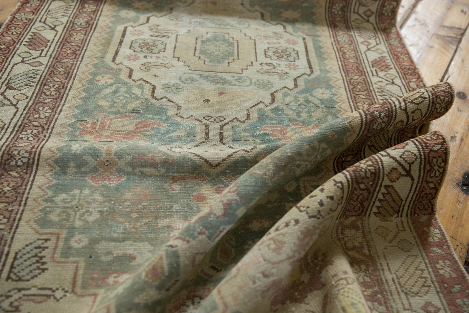 3x16.5 Vintage Distressed Malayer Rug Runner - Image 4