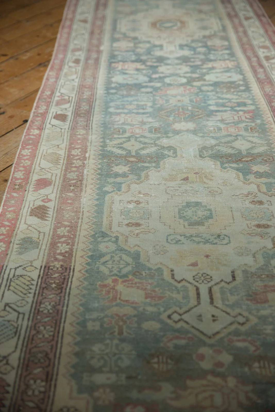 3x16.5 Vintage Distressed Malayer Rug Runner - Image 8