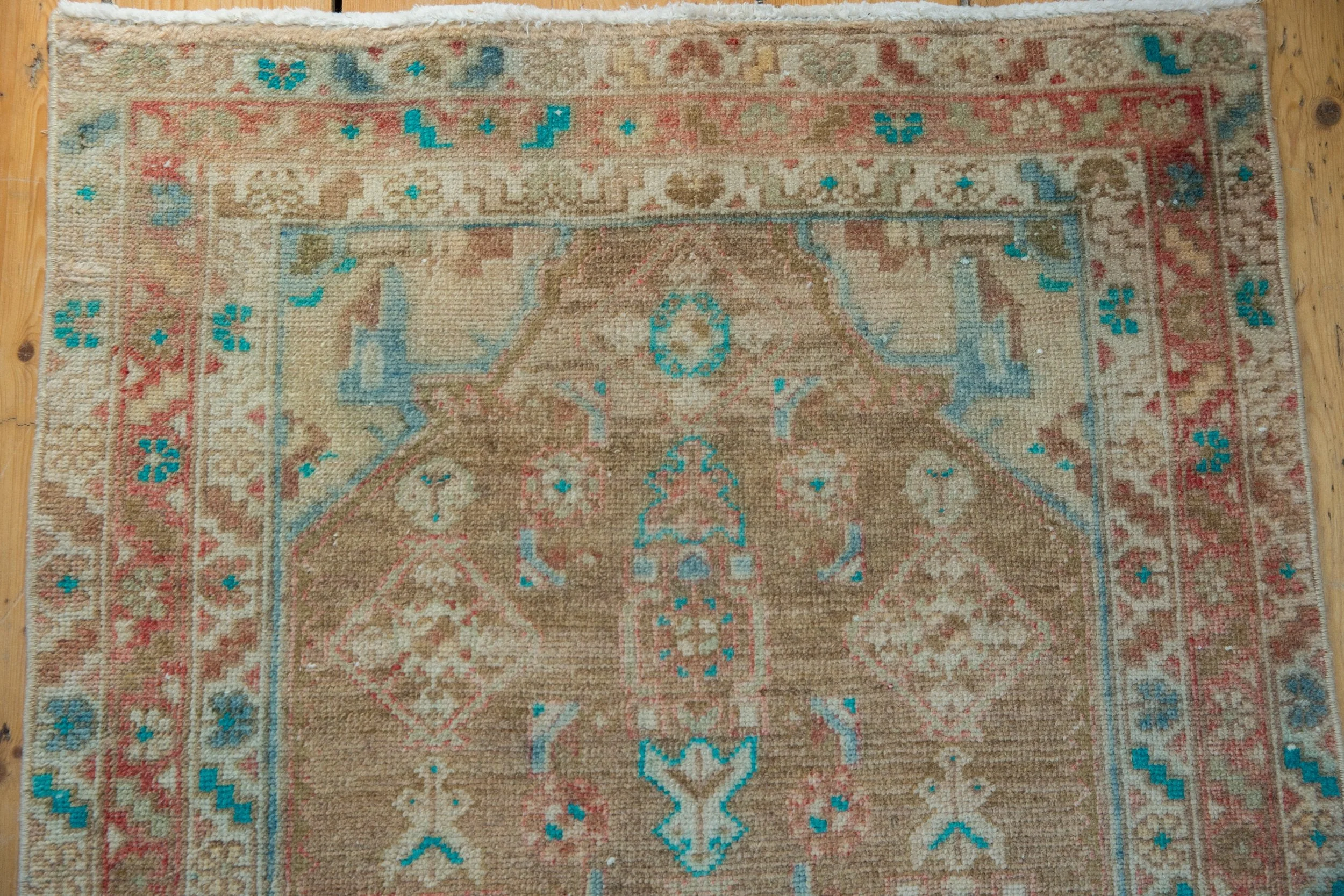3x16 Vintage Distressed Fragment Hamadan Rug Runner - Image 3