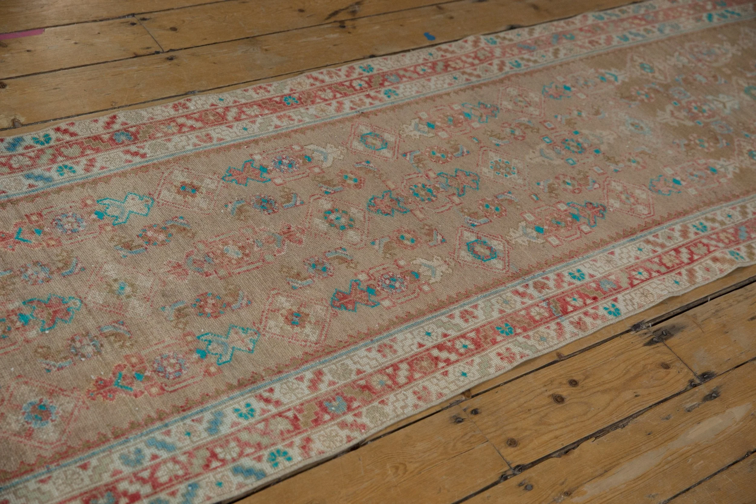 3x16 Vintage Distressed Fragment Hamadan Rug Runner - Image 6