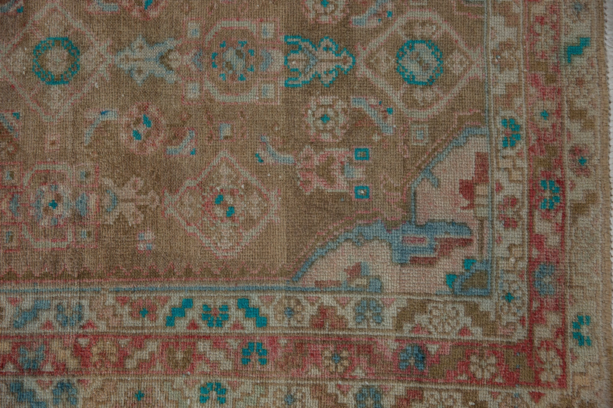 3x16 Vintage Distressed Fragment Hamadan Rug Runner - Image 7