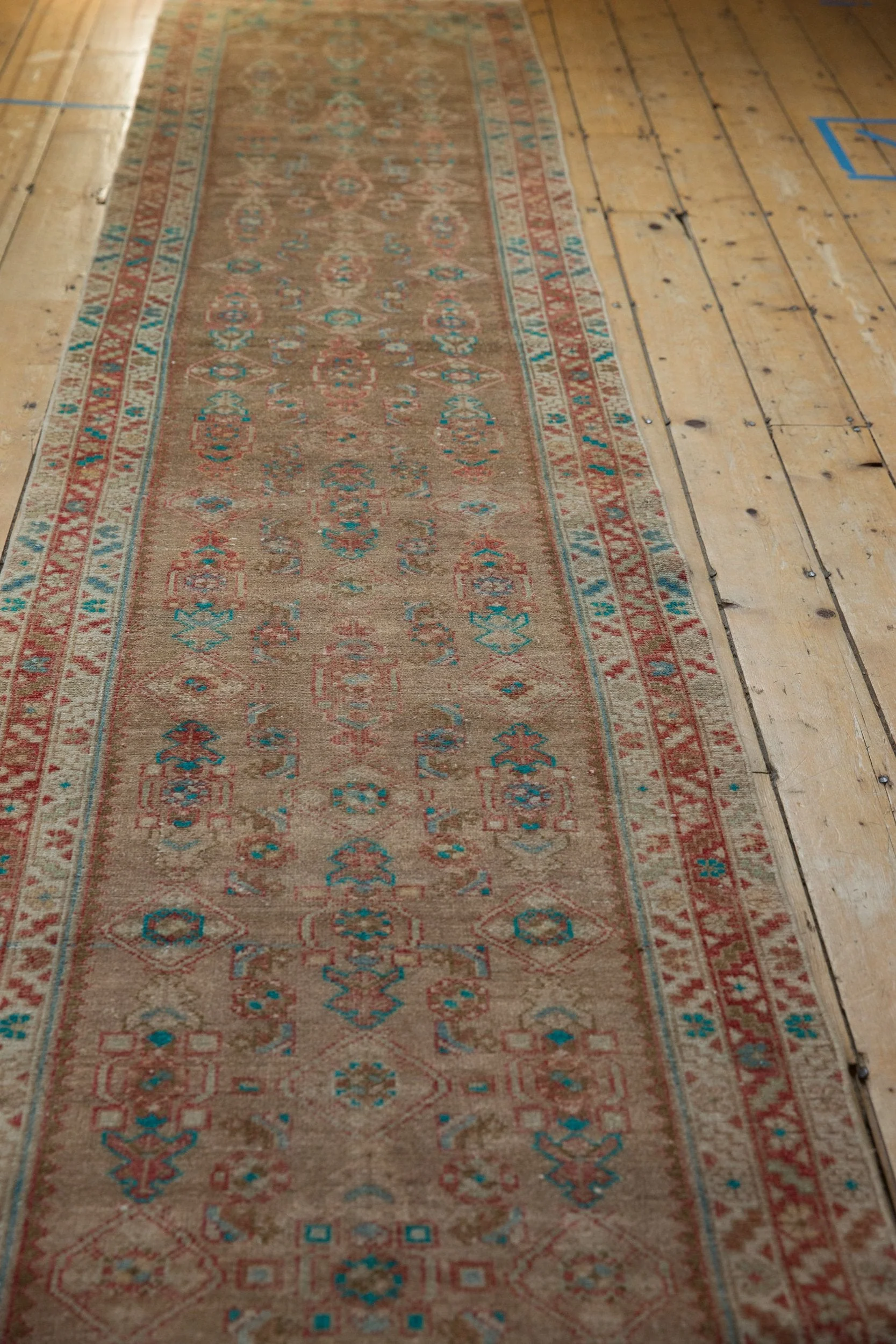 3x16 Vintage Distressed Fragment Hamadan Rug Runner - Image 9