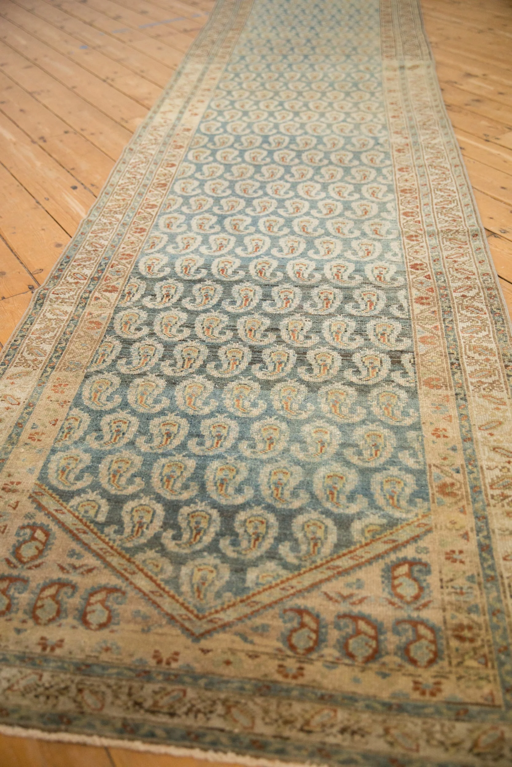 3x16 Vintage Distressed Hamadan Rug Runner - Image 4