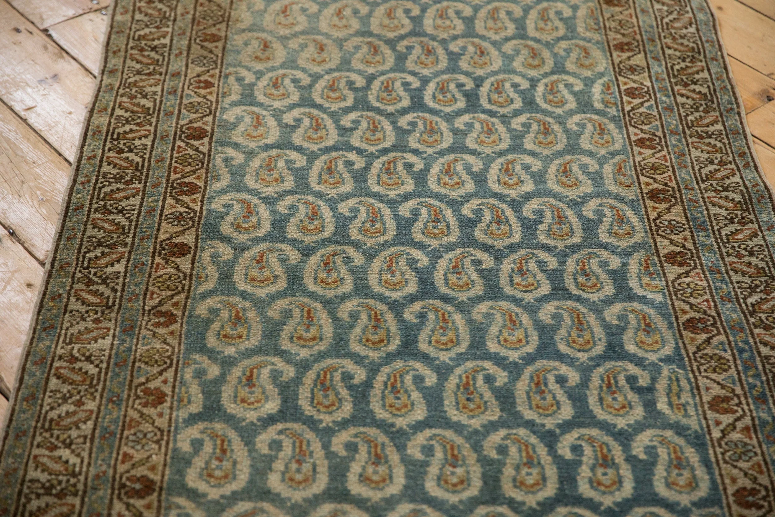 3x16 Vintage Distressed Hamadan Rug Runner - Image 8