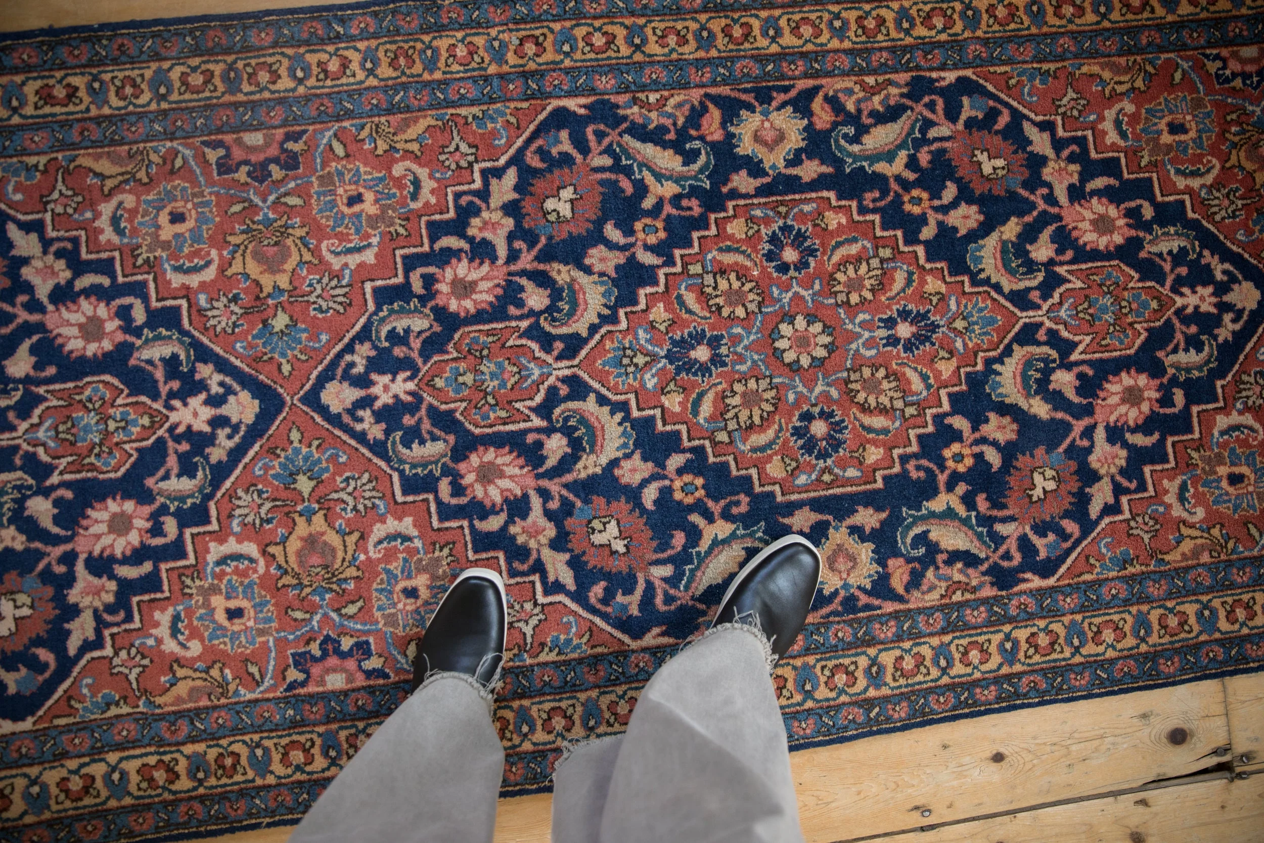 3x16 Vintage Tabriz Rug Runner - Image 2