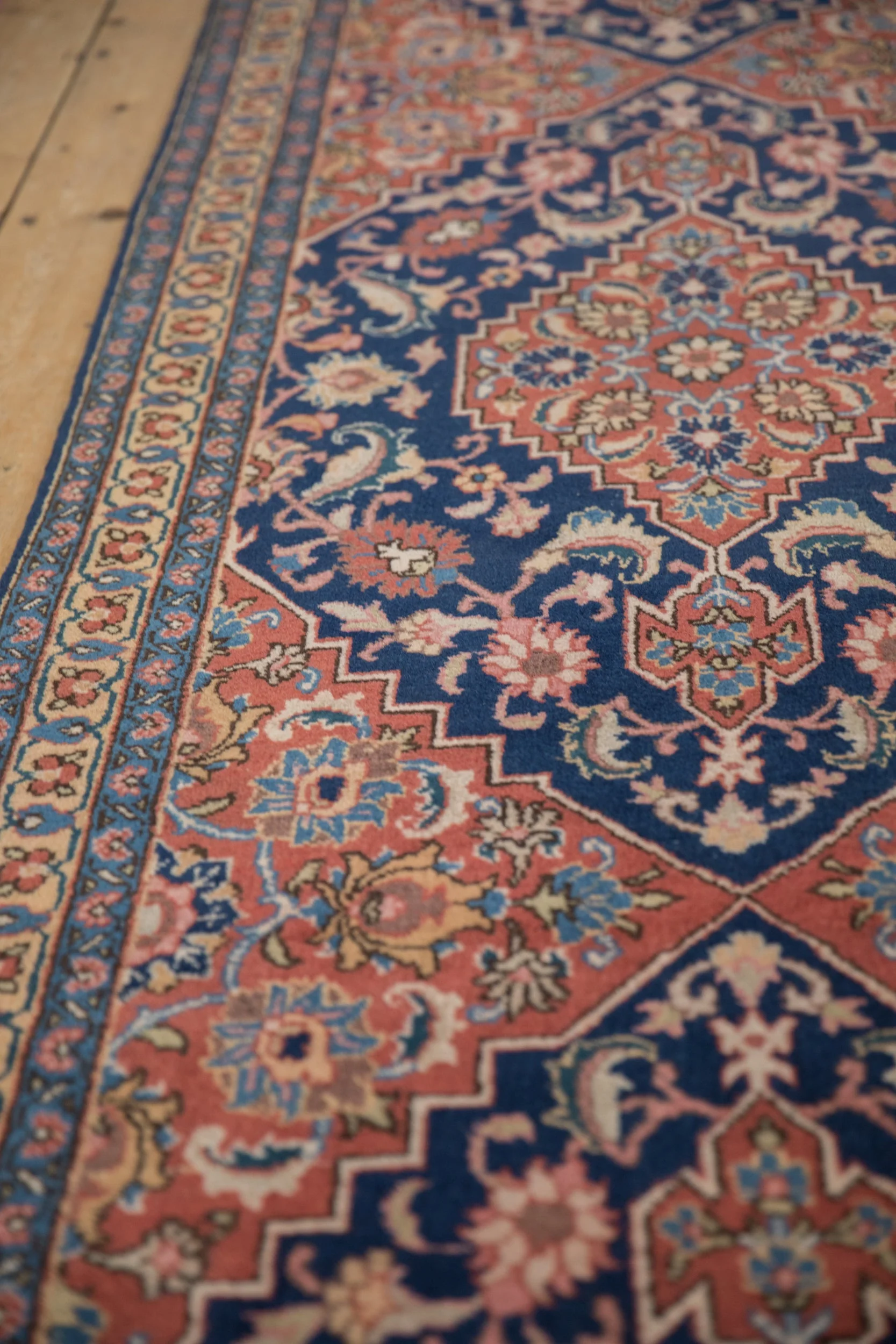 3x16 Vintage Tabriz Rug Runner - Image 7