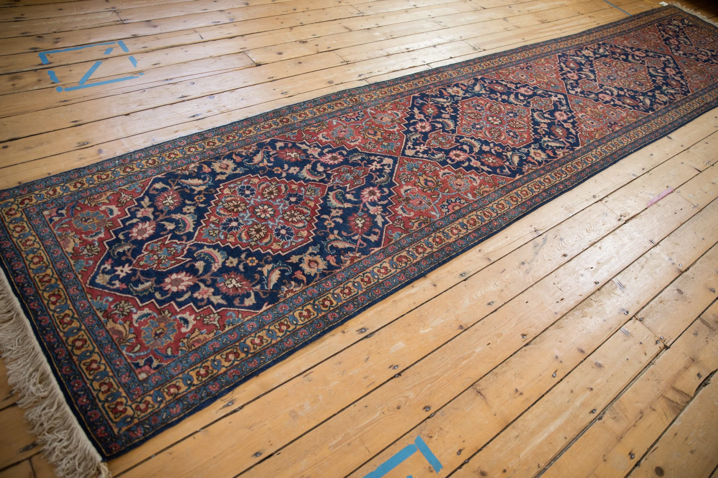 3x16 Vintage Tabriz Rug Runner - Image 8