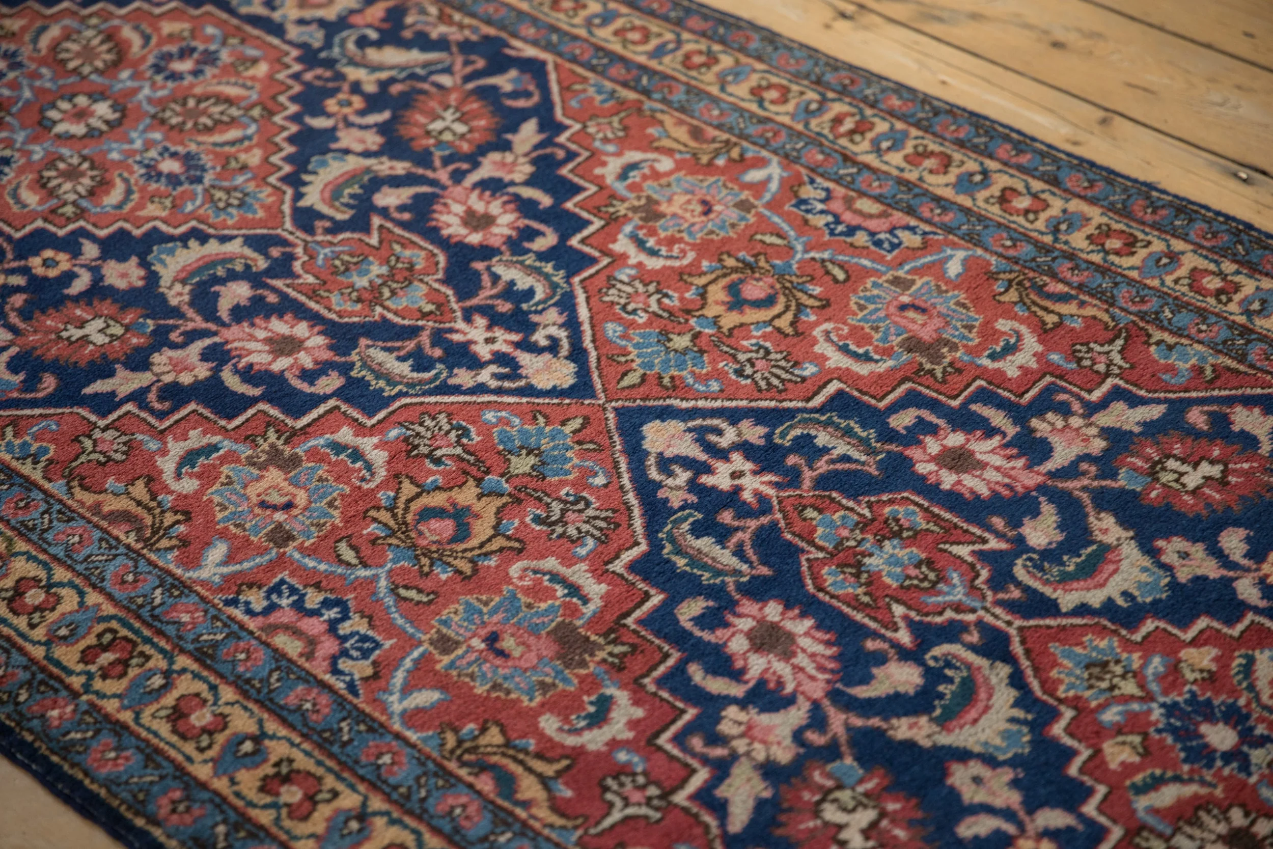 3x16 Vintage Tabriz Rug Runner - Image 9