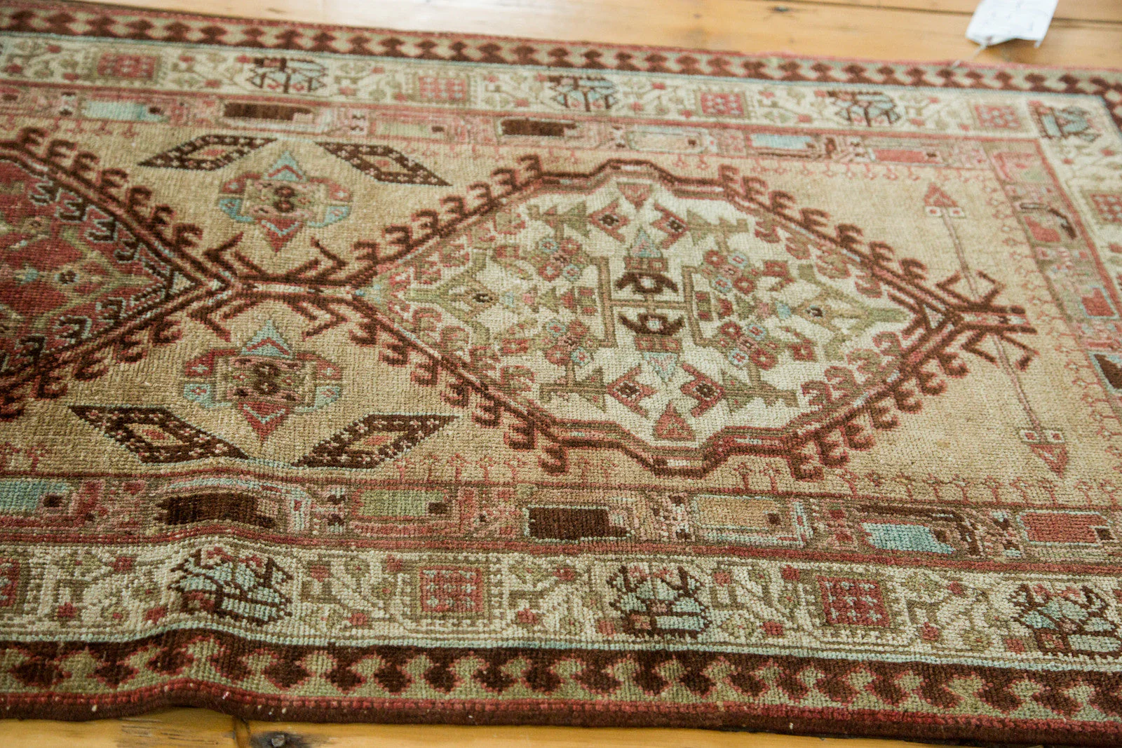 3x17.5 Vintage Persian Serab Rug Runner - Image 3