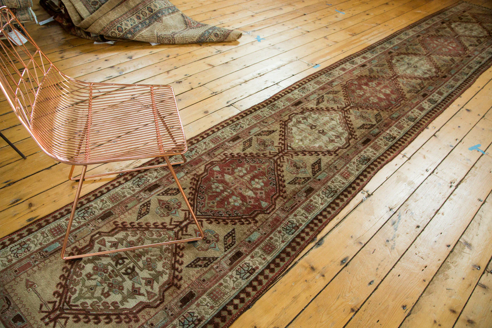 3x17.5 Vintage Persian Serab Rug Runner - Image 4
